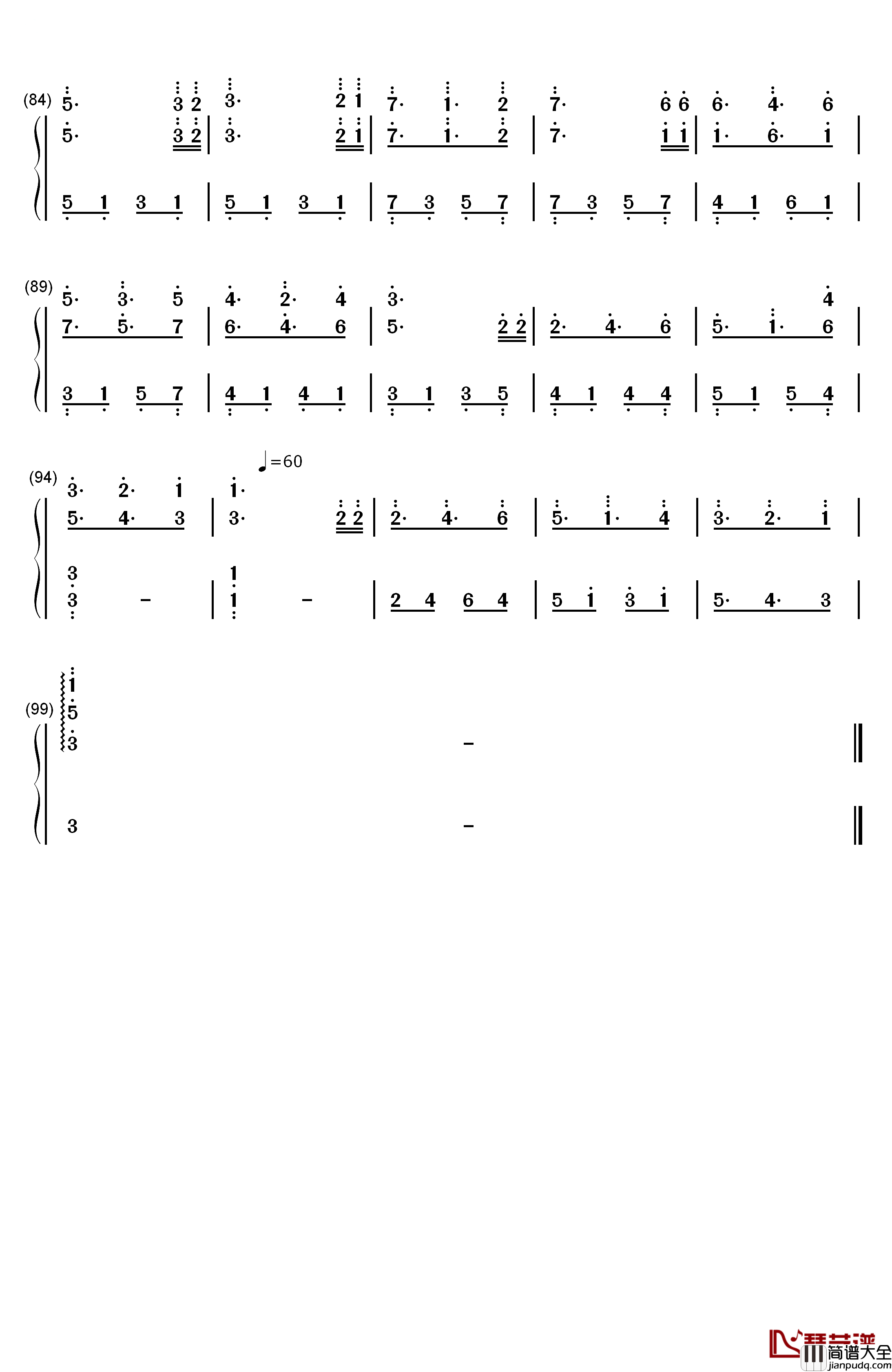 星星小夜曲钢琴简谱_数字双手_理查德克莱德曼