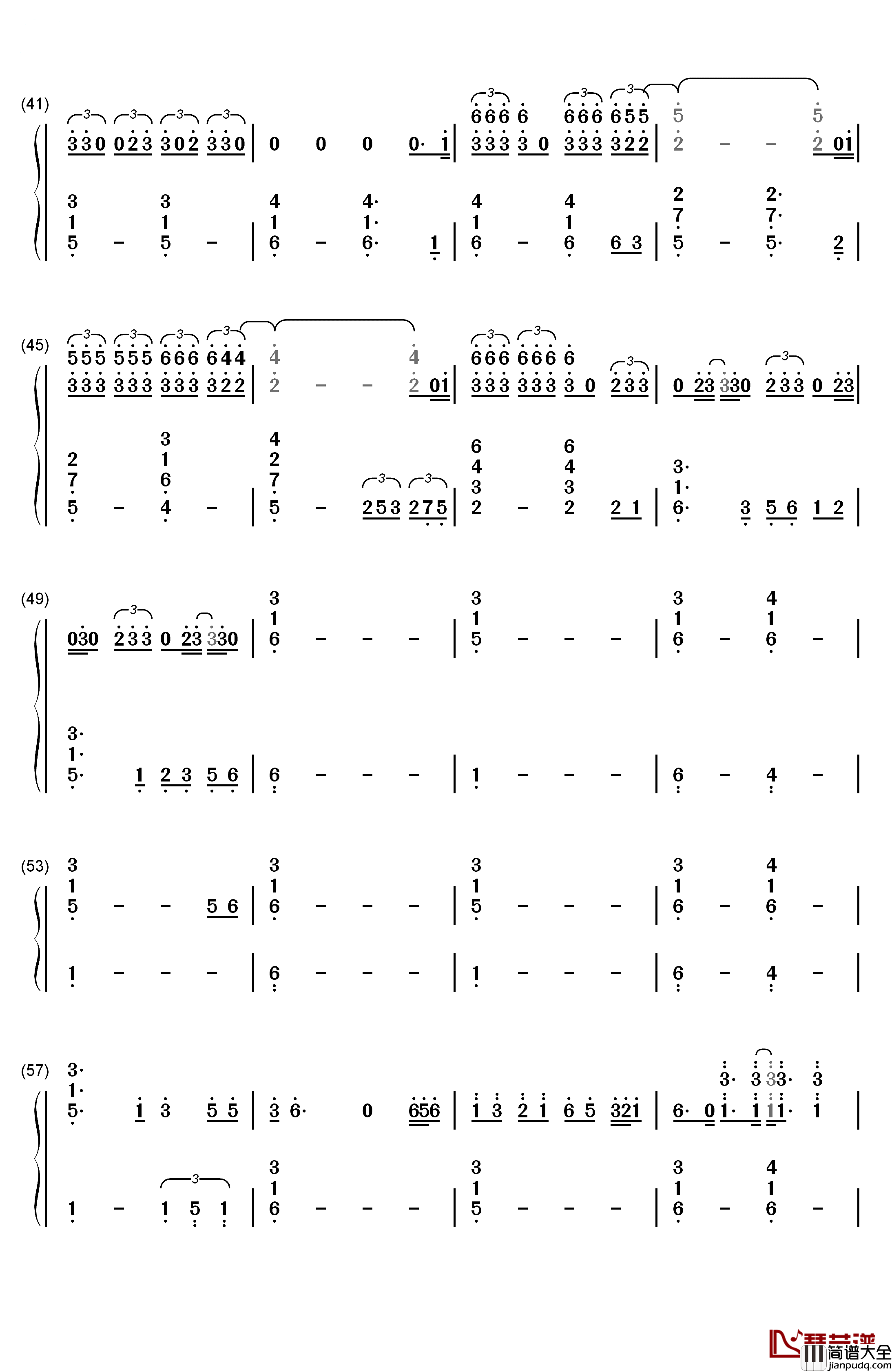 Lemonade钢琴简谱_数字双手_Skylar_Grey