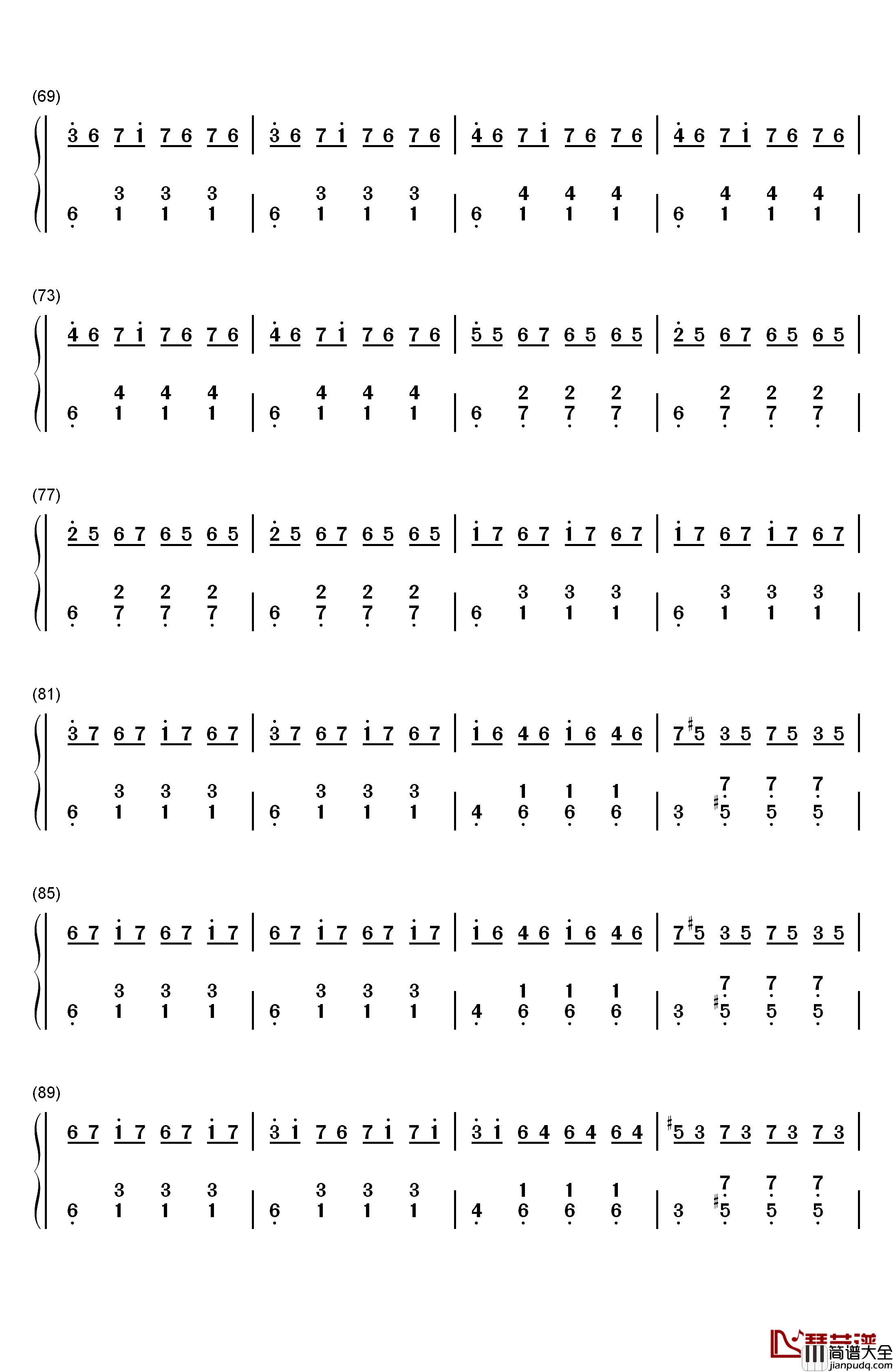 Pilgrims_on_a_Long_Journey钢琴简谱_数字双手_Coeur_de_Pirate