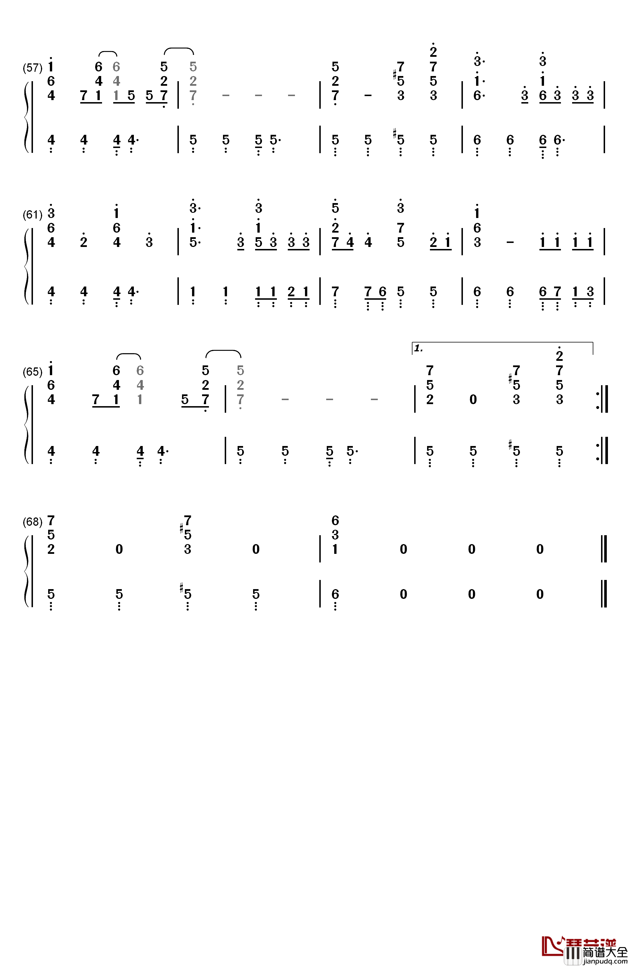 It's_My_Life钢琴简谱_数字双手_Bonjovi