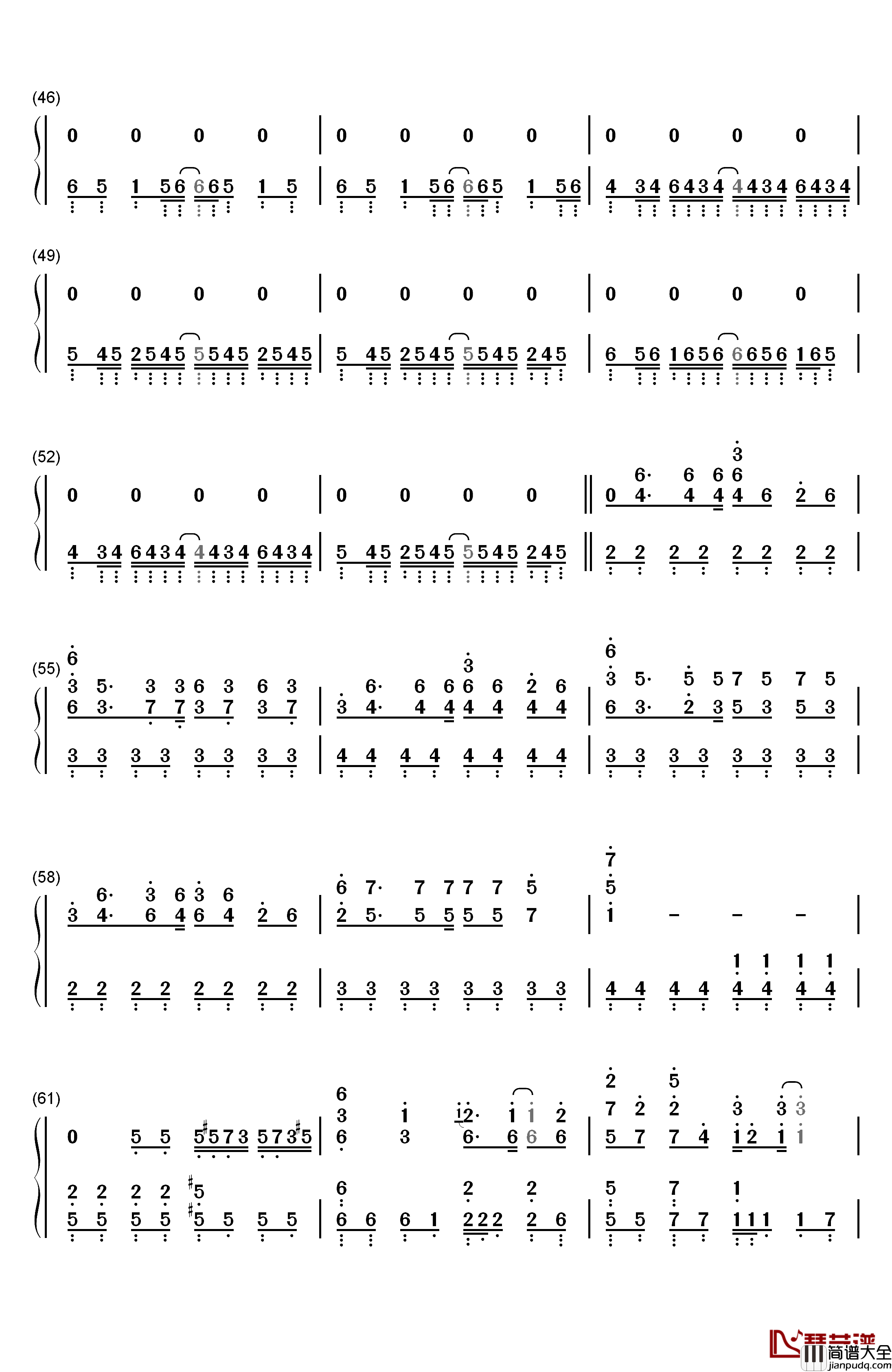 残酷天使的行动纲领钢琴简谱_数字双手_高桥洋子