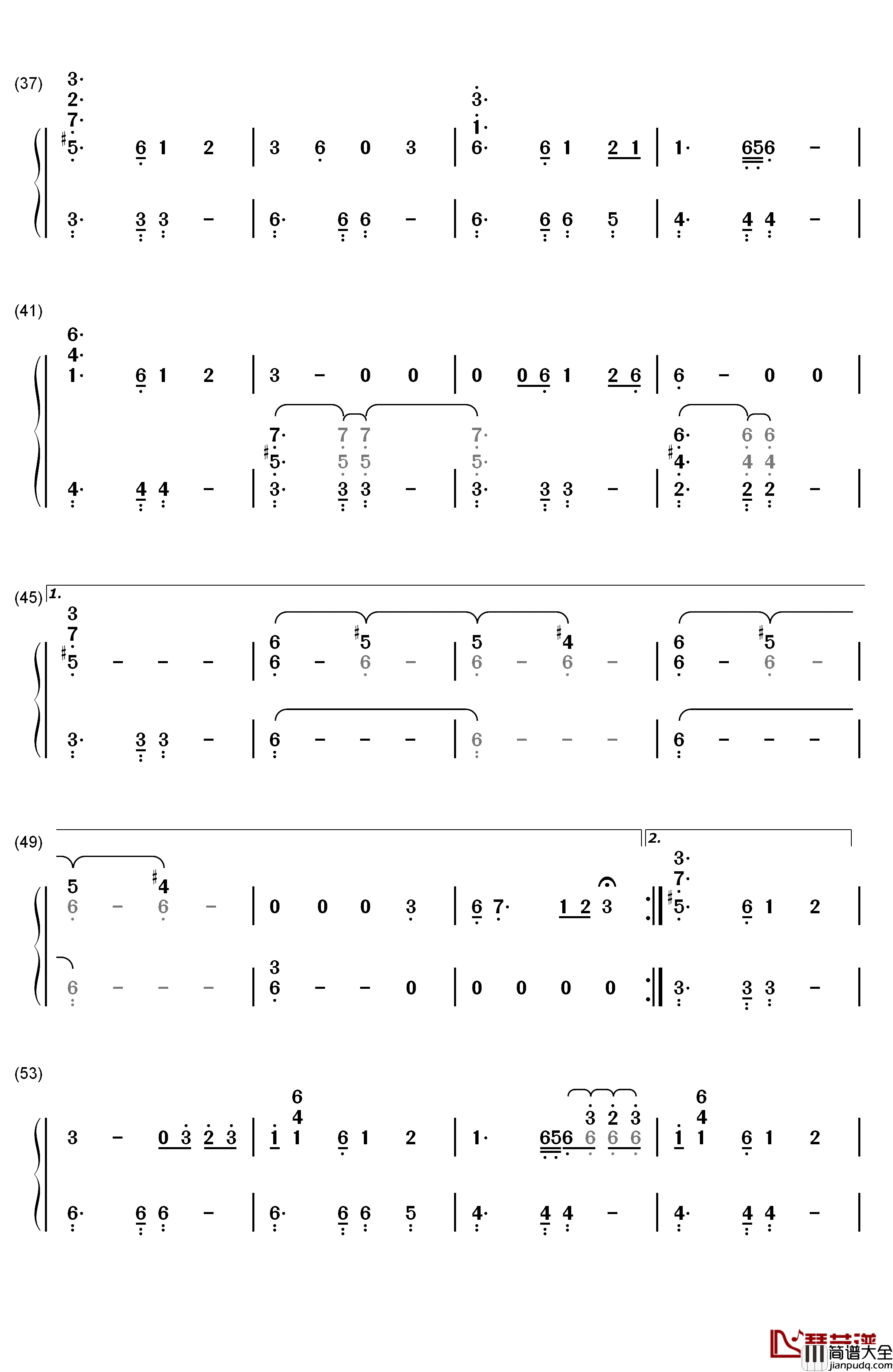 24钢琴简谱_数字双手_Lana_Del_Rey