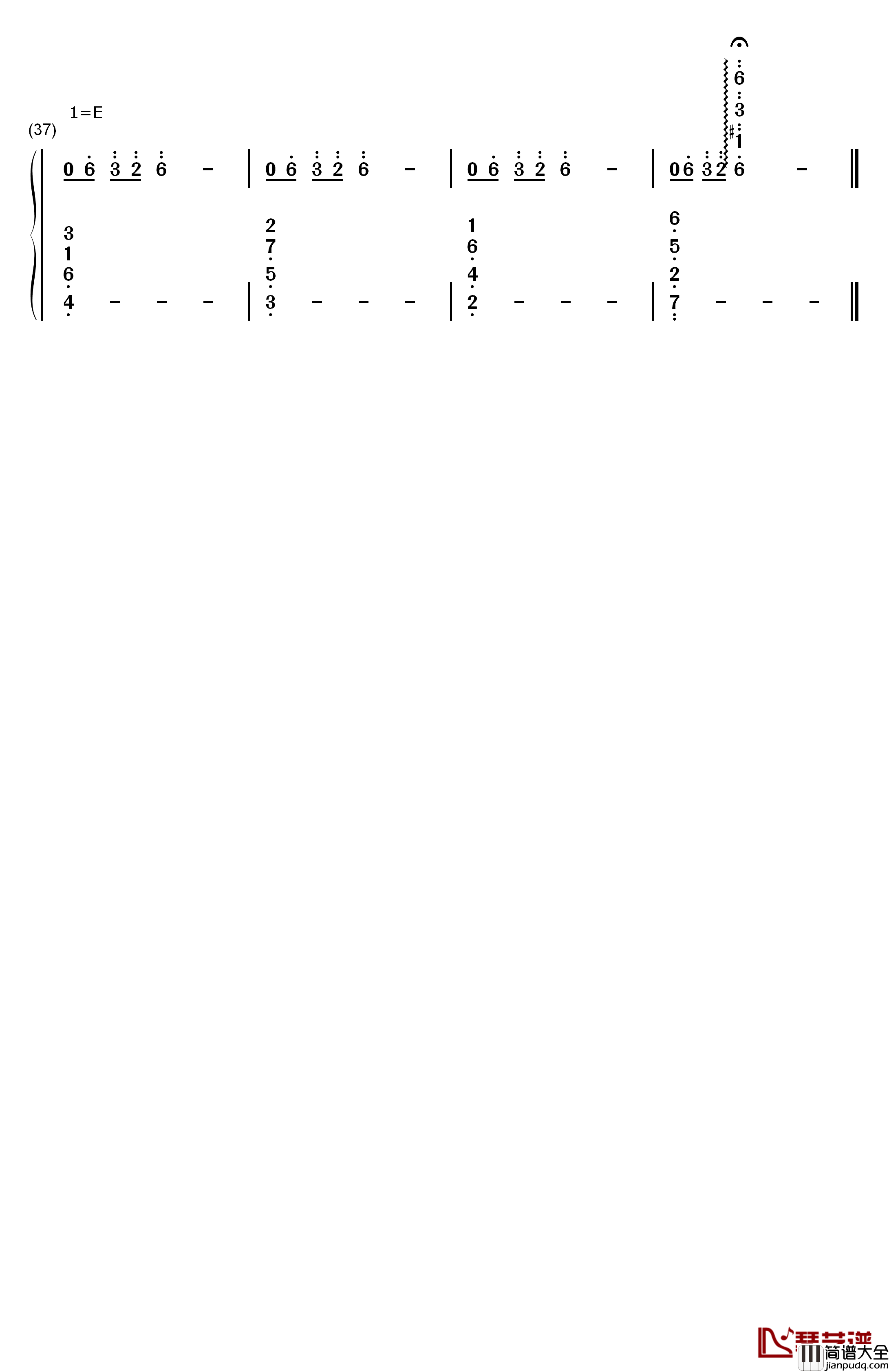 Mother钢琴简谱_数字双手_久石让_宫崎骏