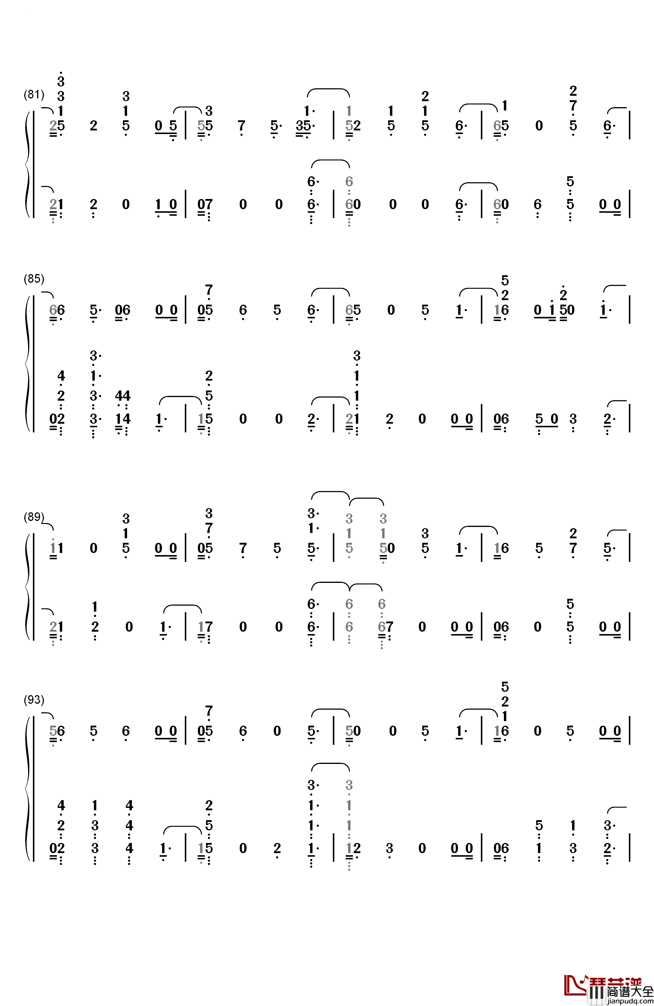 Morning_Light钢琴简谱_数字双手_Justin_Timberlake_Alicia_Keys