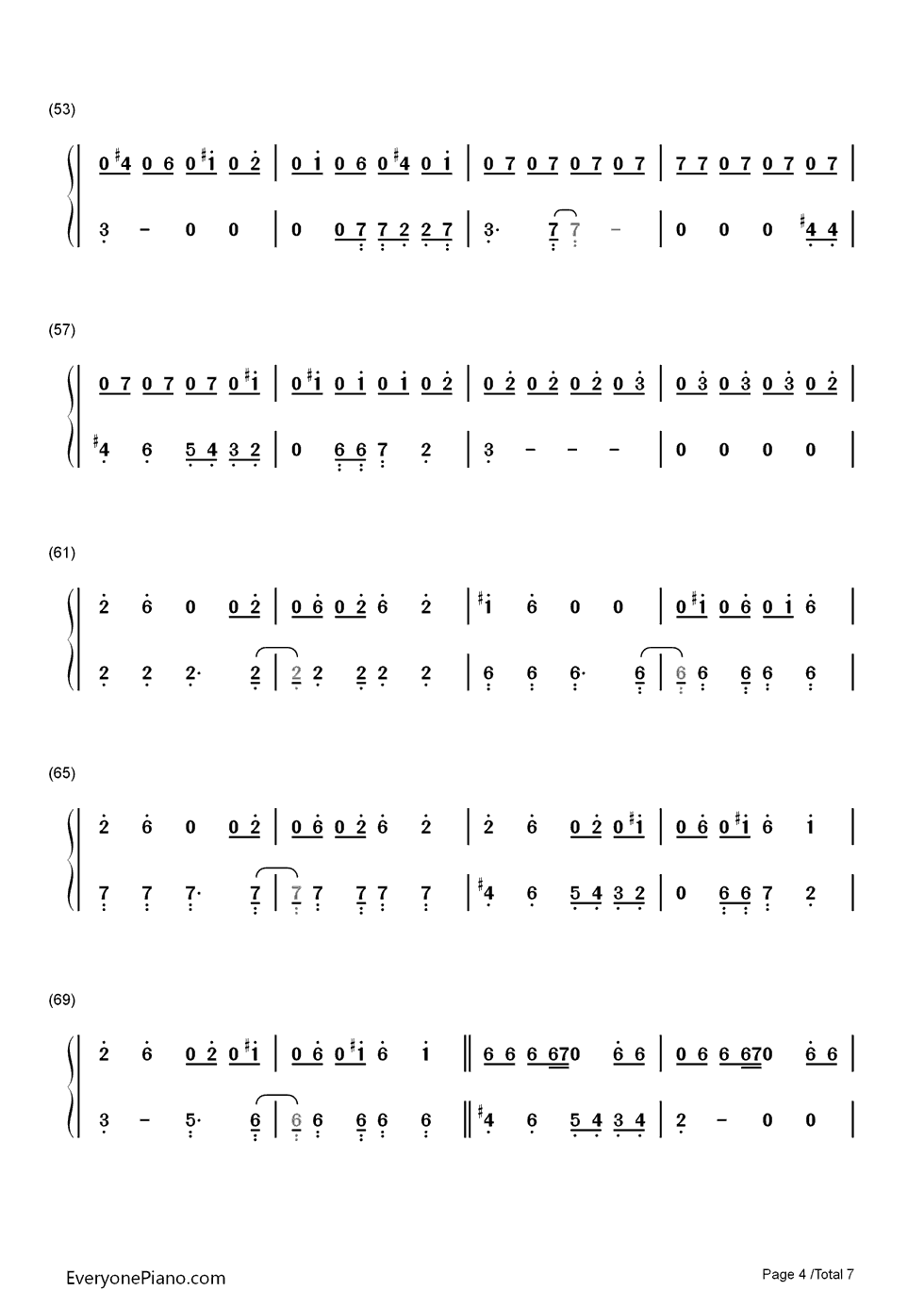 On_Melancholy_Hill钢琴简谱_数字双手_Gorillaz