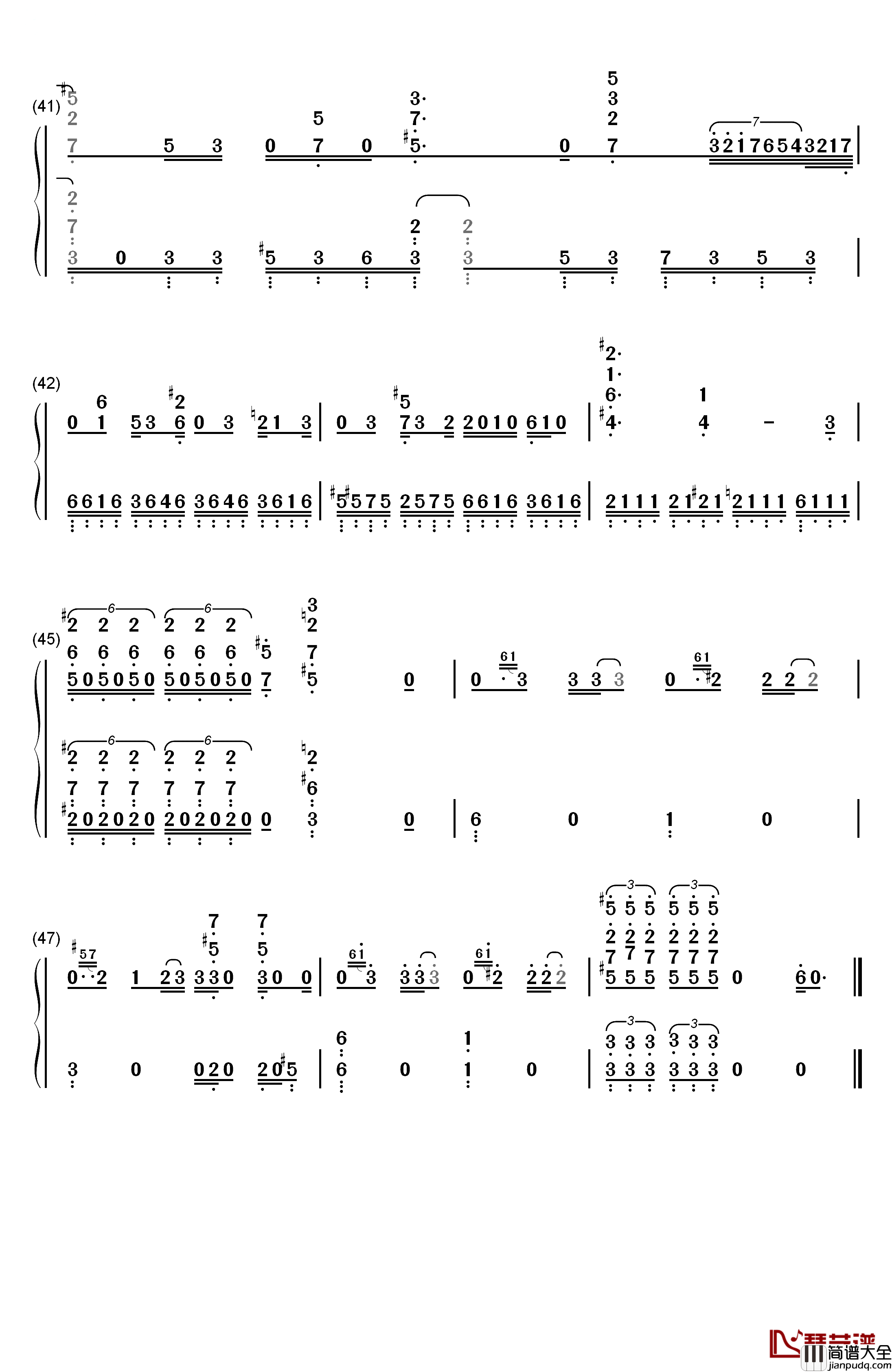 Deal_with_the_Devil钢琴简谱_数字双手_Tia