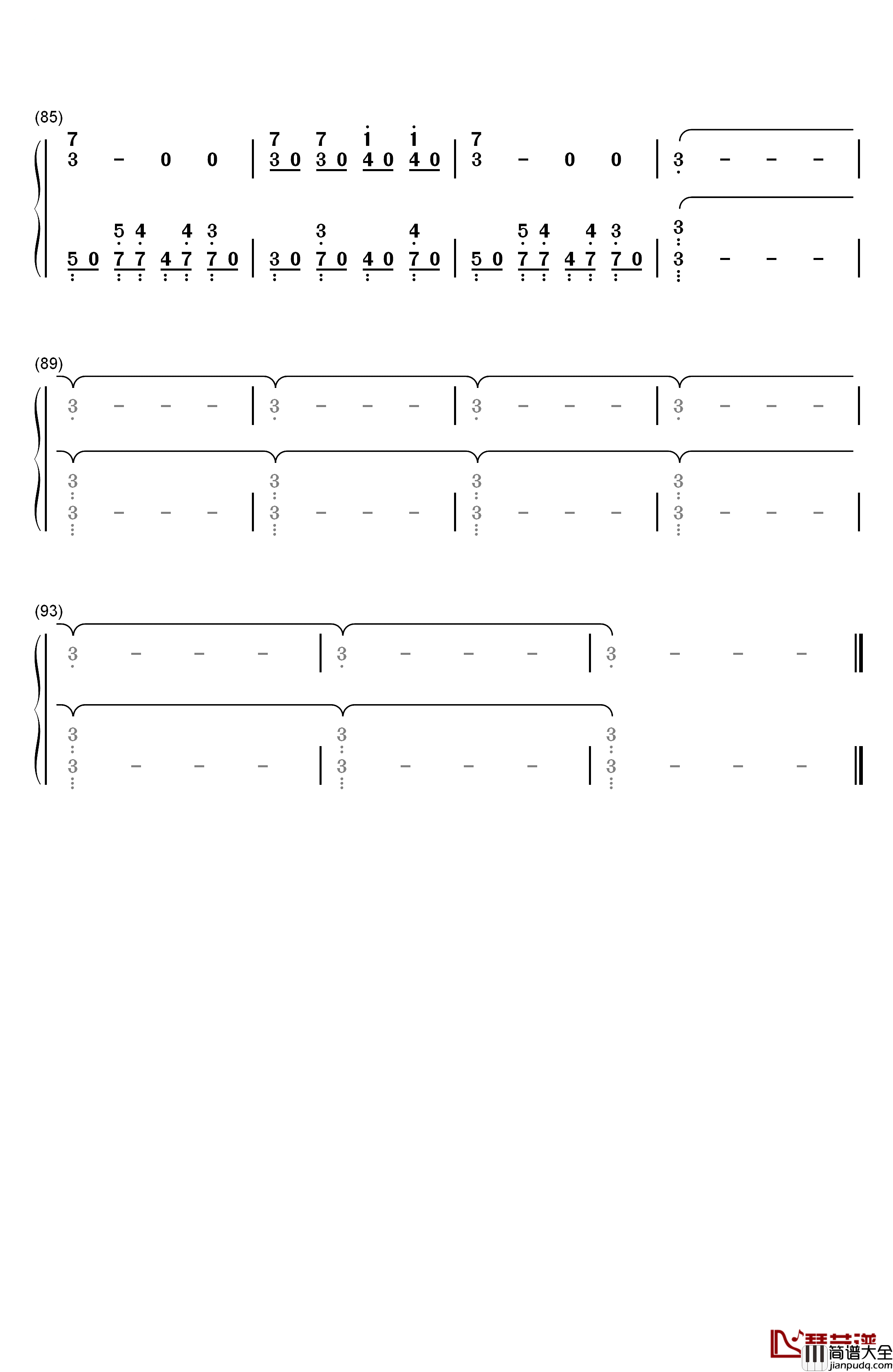 Jingo_Jungle钢琴简谱_数字双手_MYTH_&_ROID