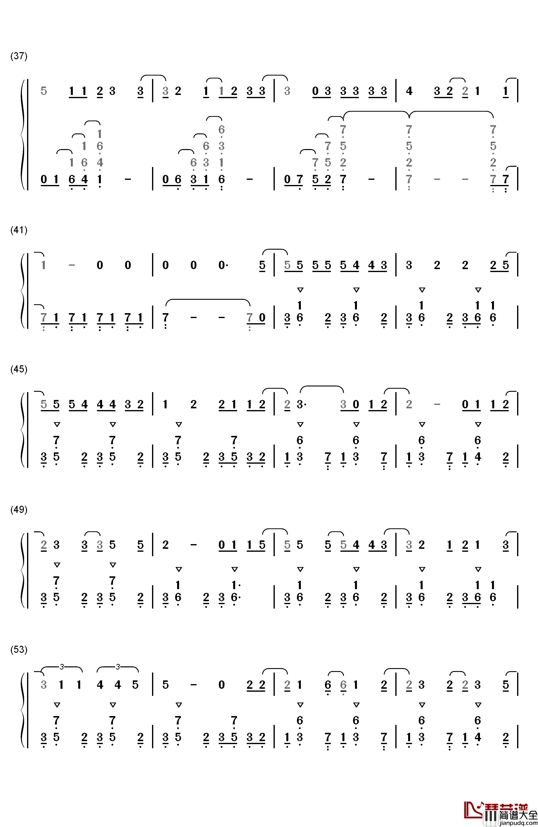 Bedless钢琴简谱_数字双手_Pierce_the_Veil