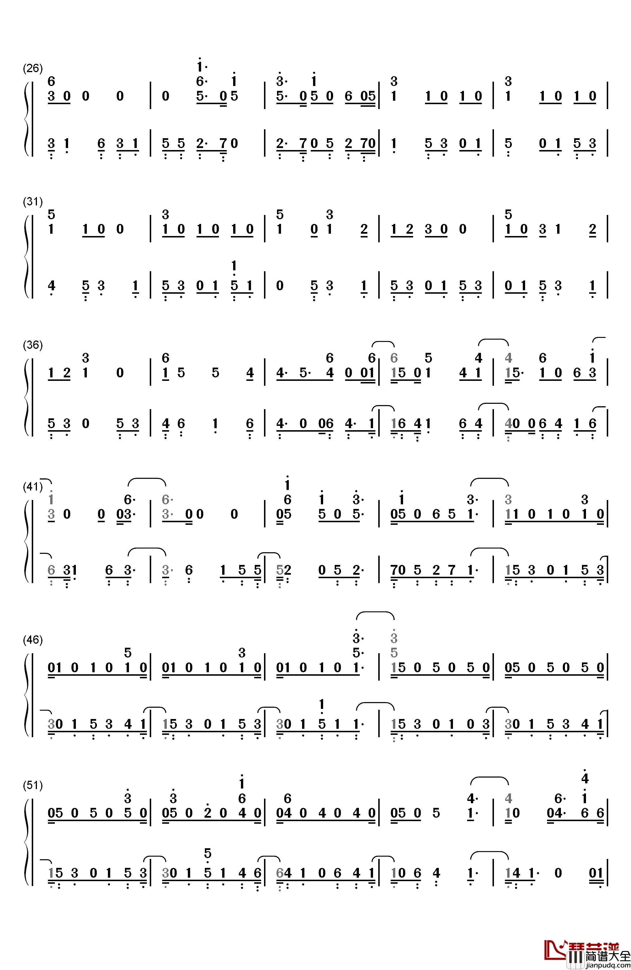 Next_to_Me钢琴简谱_数字双手_Imagine_Dragons