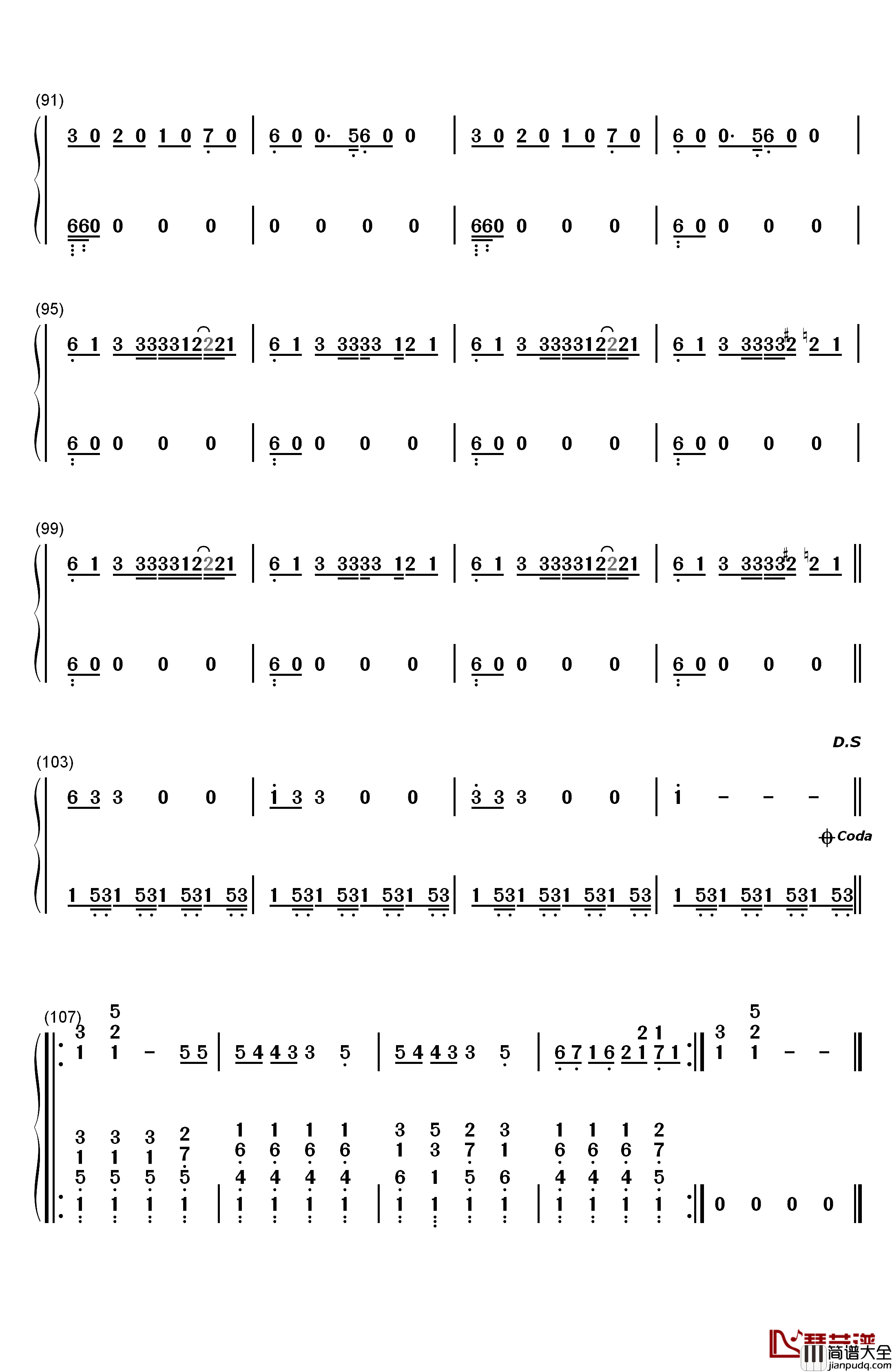 Downtown钢琴简谱_数字双手_Macklemore_&_Ryan_Lewis