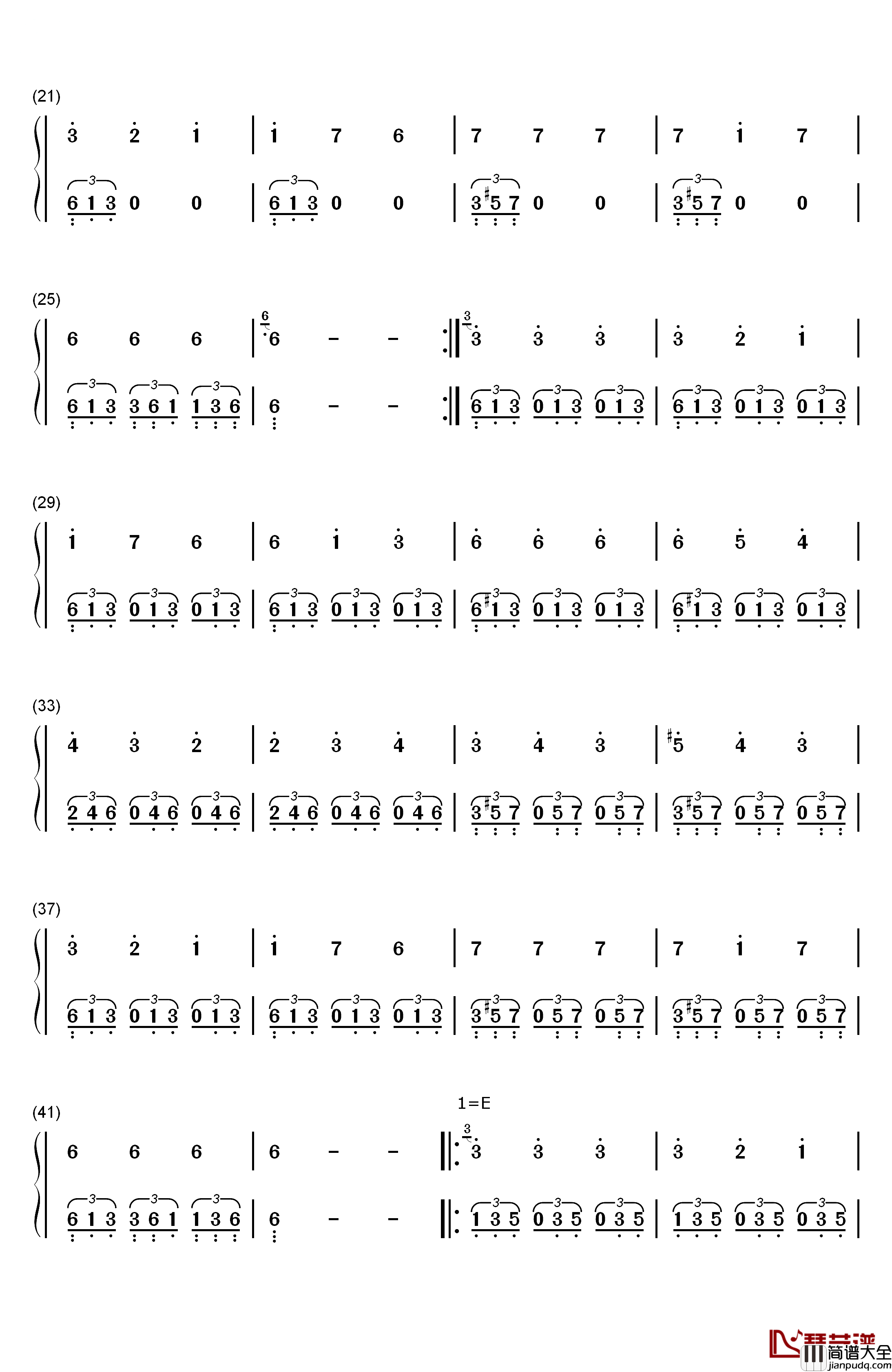 爱的罗曼史钢琴简谱_数字双手_那西索·叶佩斯__Narciso_Yepes
