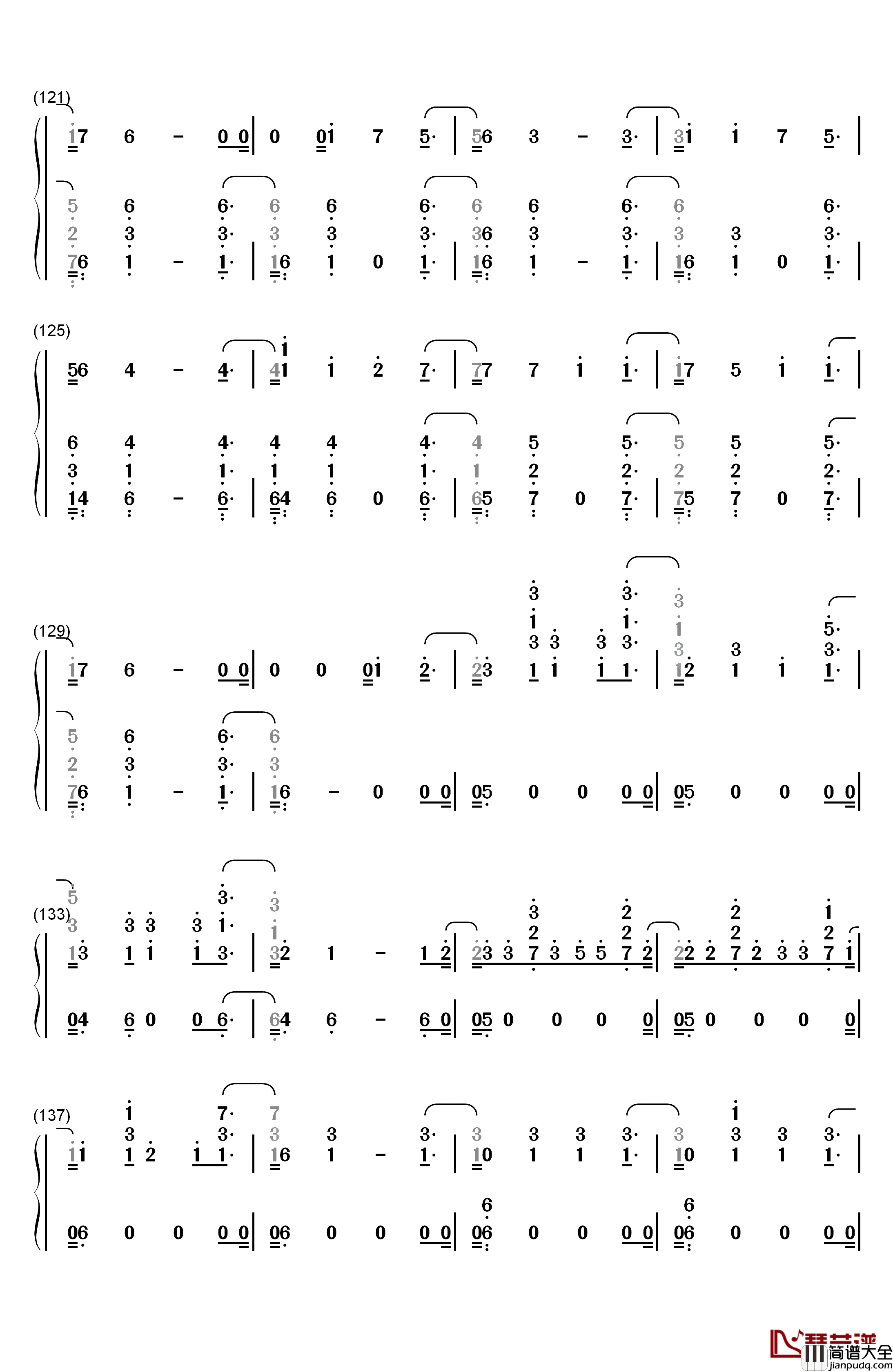 Sin_Pijama钢琴简谱_数字双手_Becky_G_Natti_Natasha