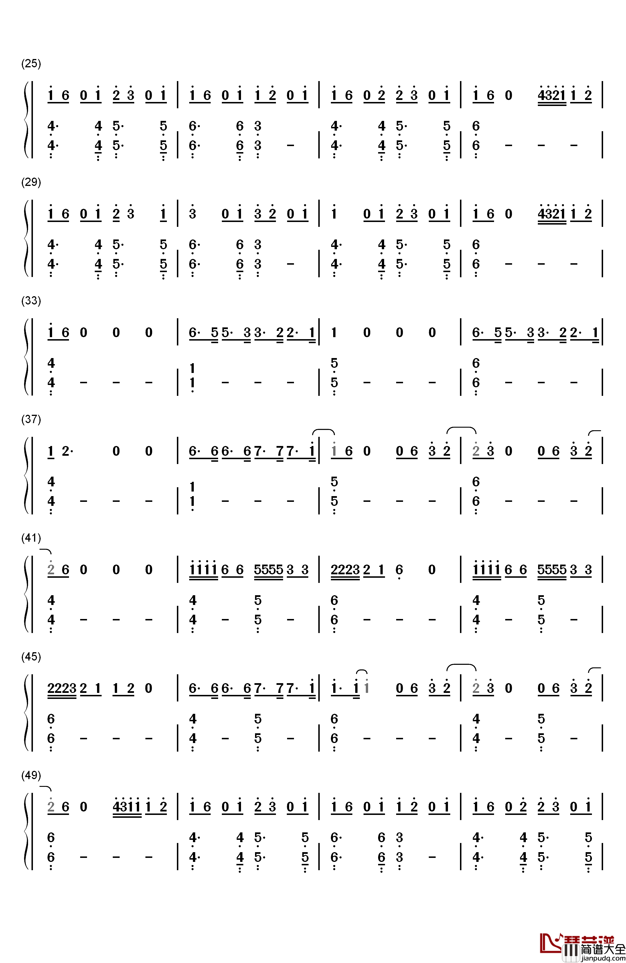 Stay钢琴简谱_数字双手_Zedd_Alessia_Cara