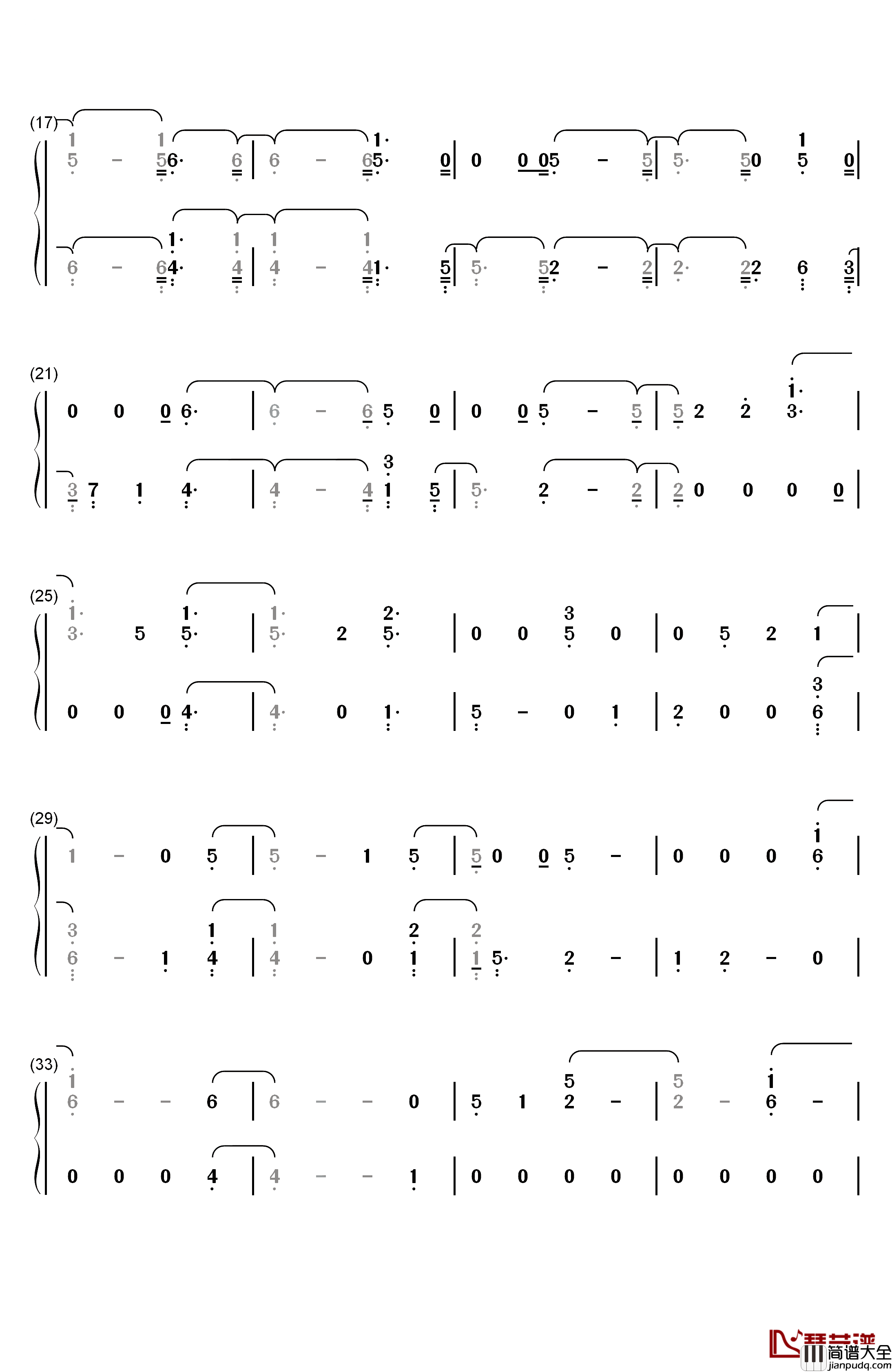 Back_to_You钢琴简谱_数字双手_Selena_Gomez