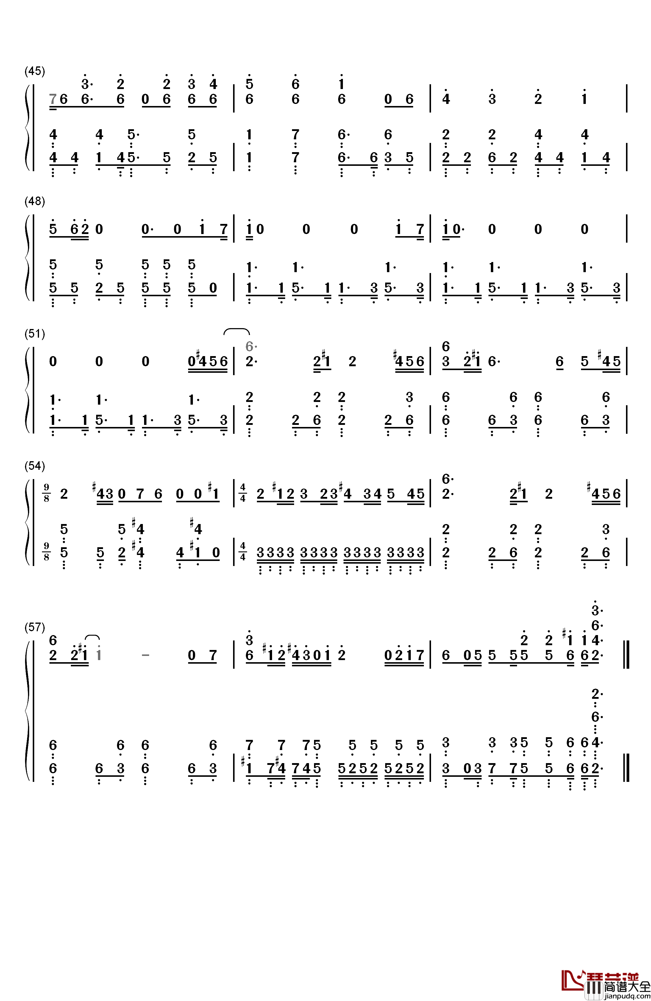 我们的live与你的life钢琴简谱_数字双手_μ's