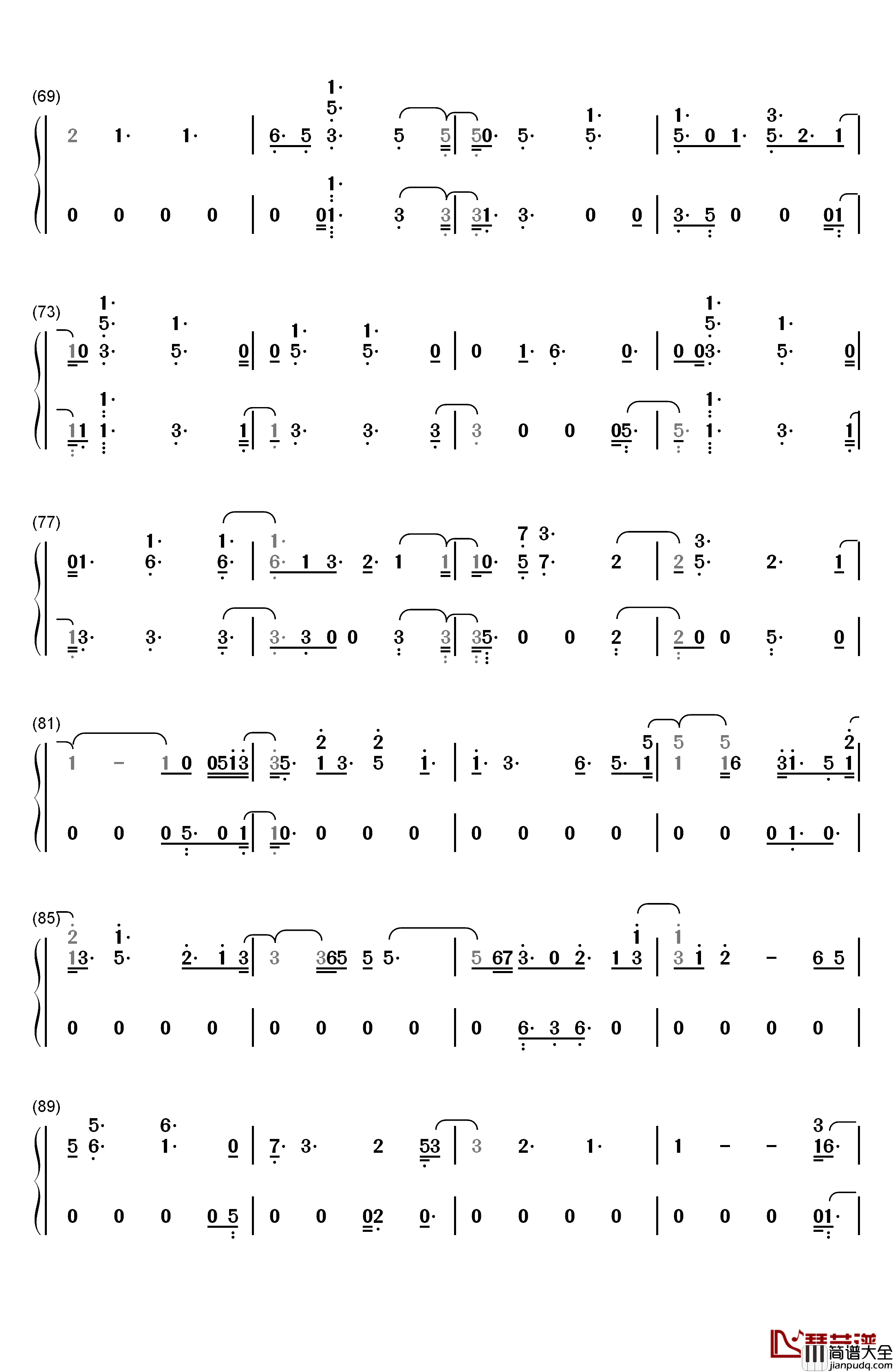 Young_Dumb_Broke钢琴简谱_数字双手_Khalid