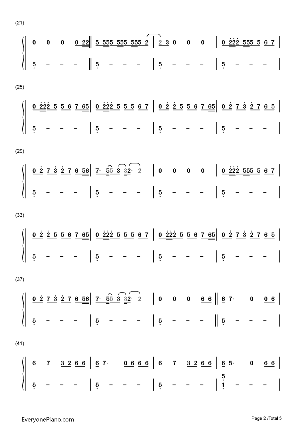 Black_Magic钢琴简谱_数字双手_Little_Mix