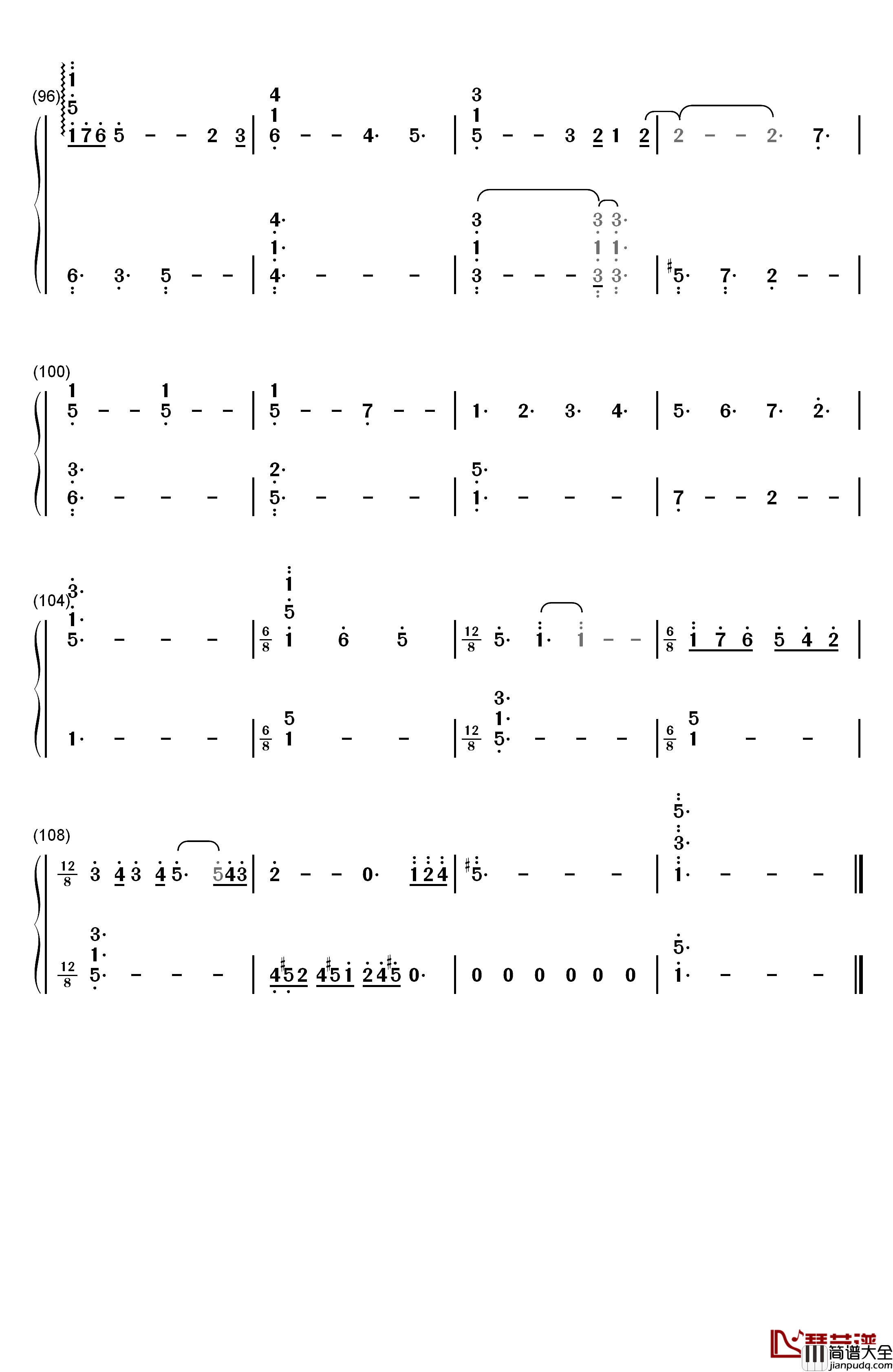 Shape_of_You钢琴简谱_数字双手_Ed_Sheeran