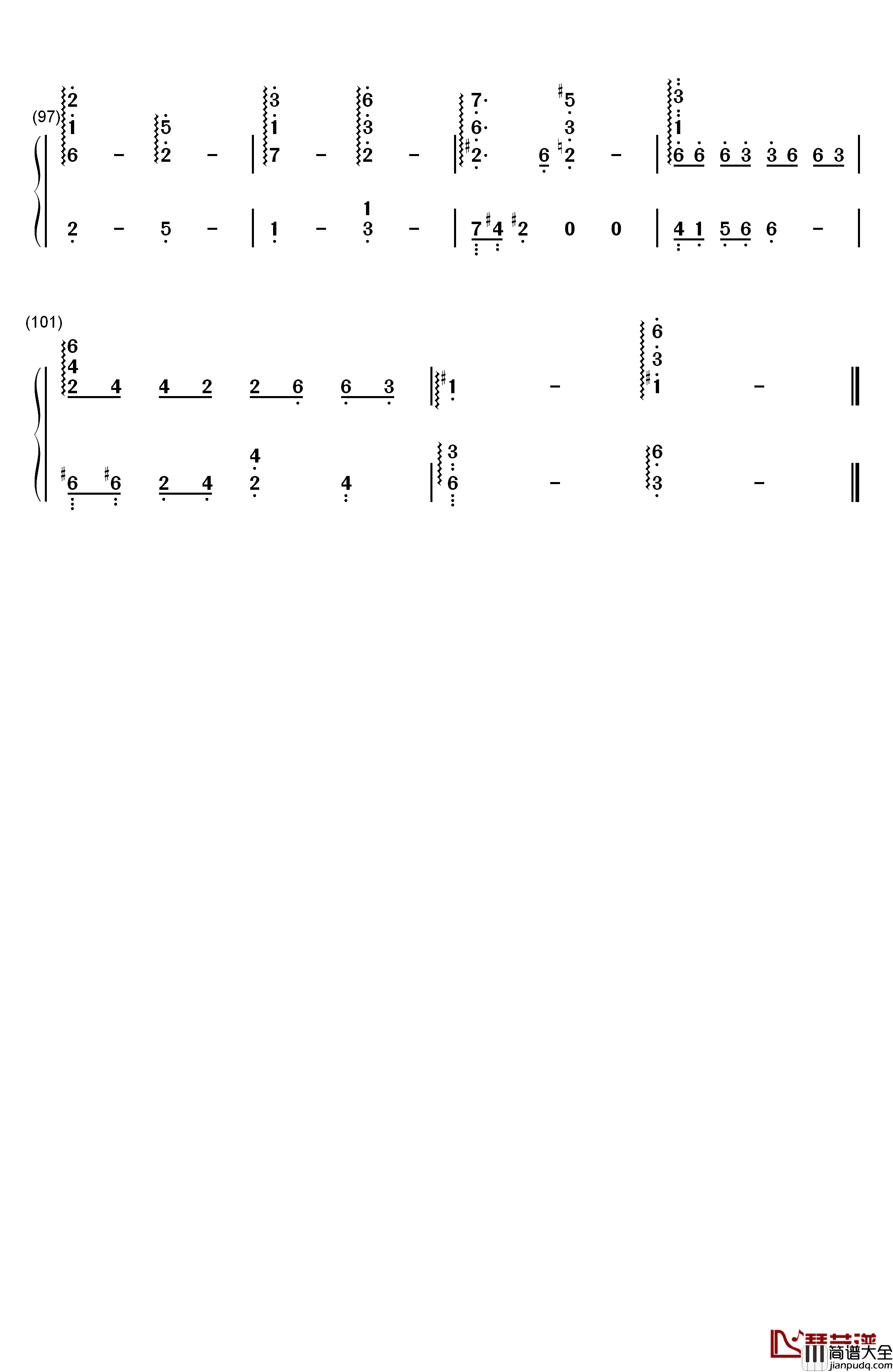 春の風钢琴简谱_数字双手_手嶌葵