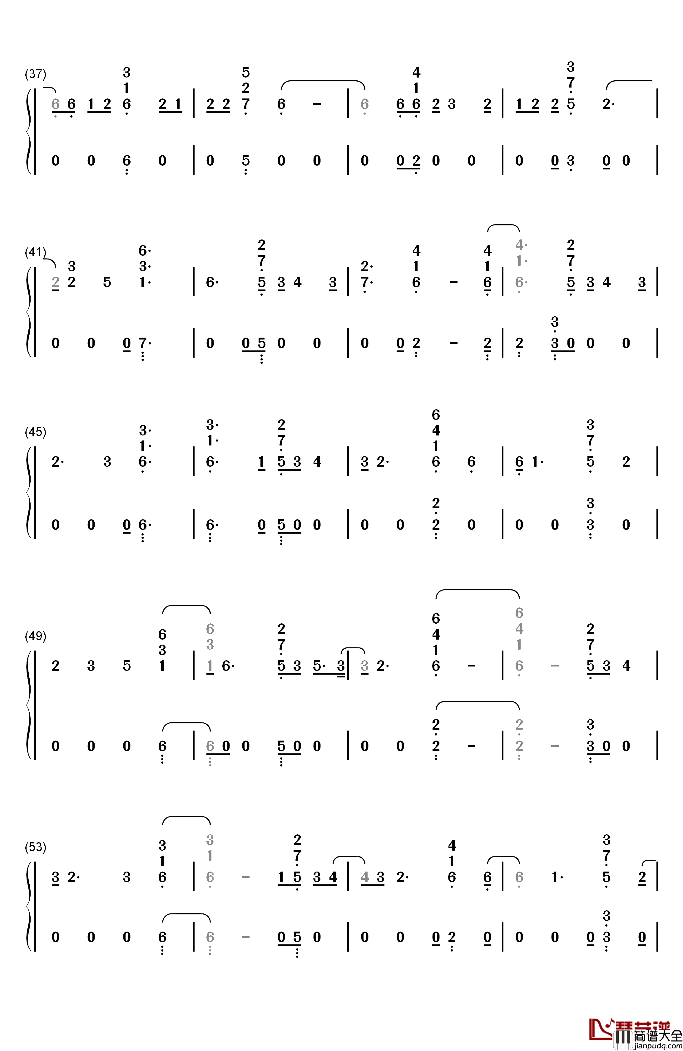 Push_Back钢琴简谱_数字双手_Ne_Yo_Bebe_Rexha_Stefflon_Don