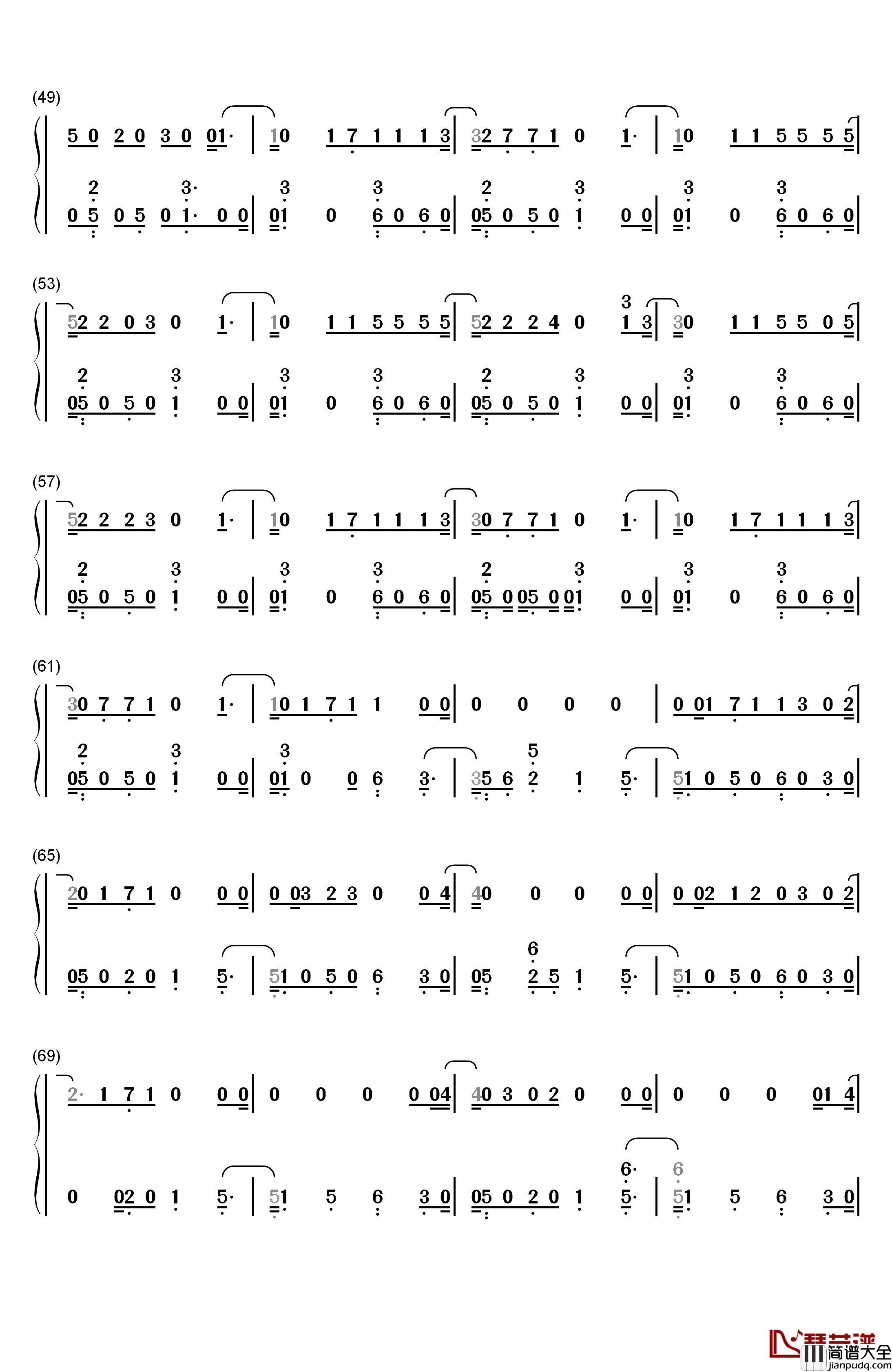 Like_To_Be_You钢琴简谱_数字双手_Shawn_Mendes_Julia_Michaels