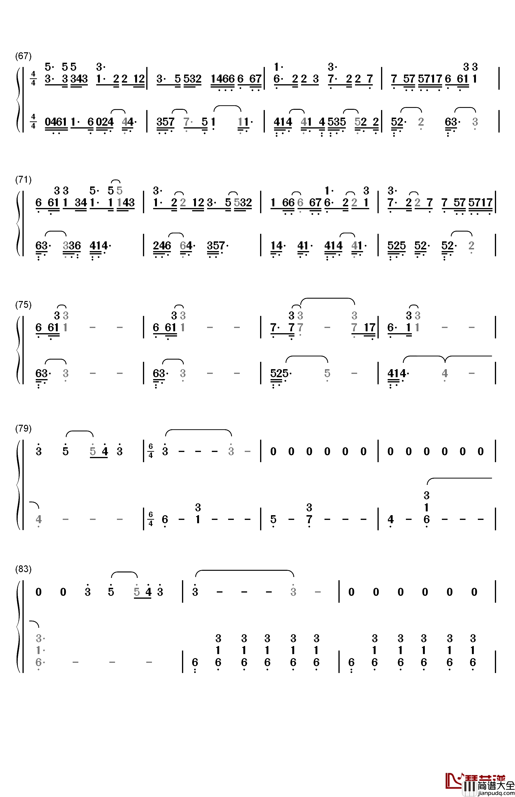 The_Whole_Truth钢琴简谱_数字双手_Carlos_Cipa