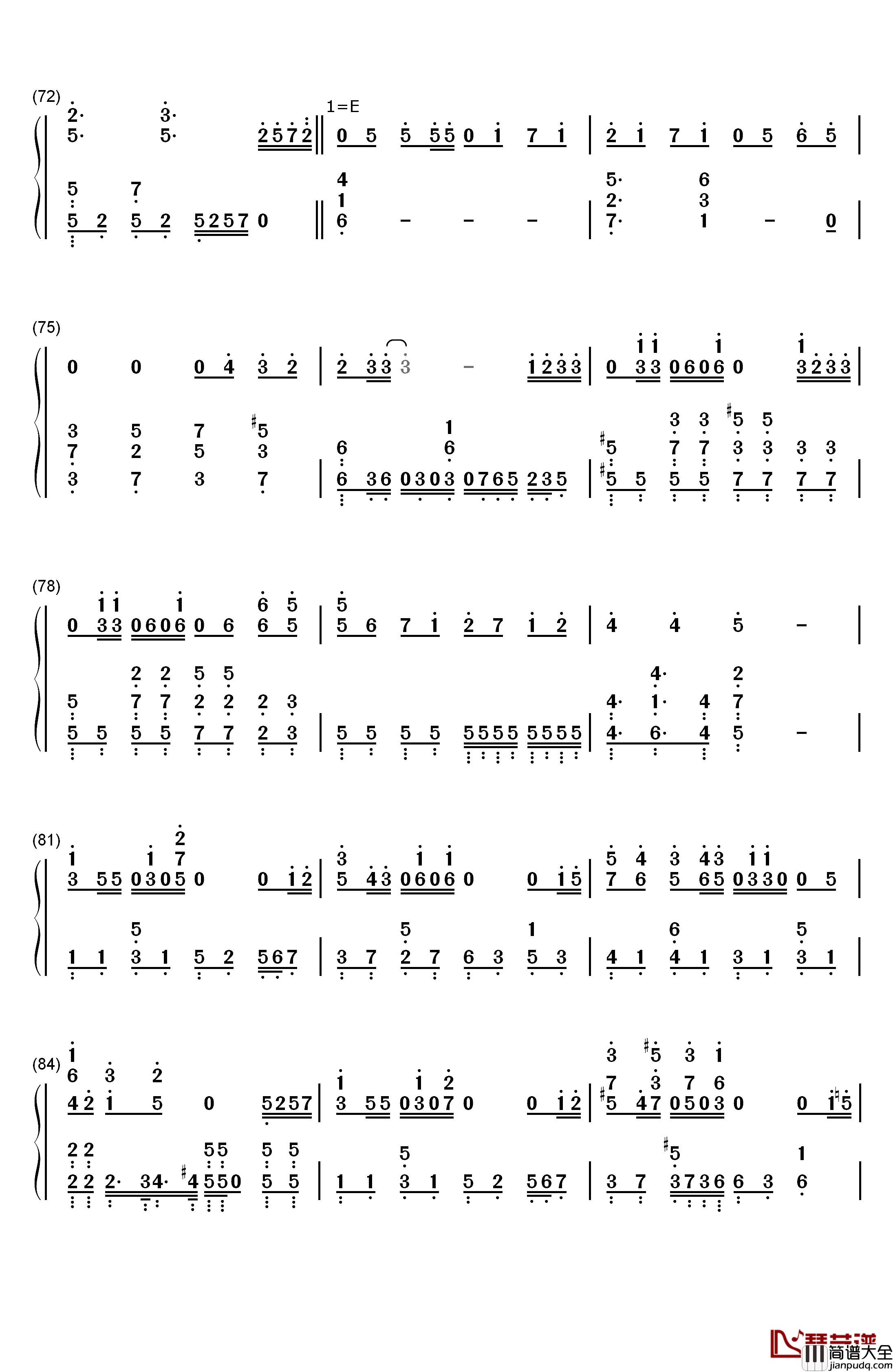 爱してるばんざーい!钢琴简谱_数字双手_μ's
