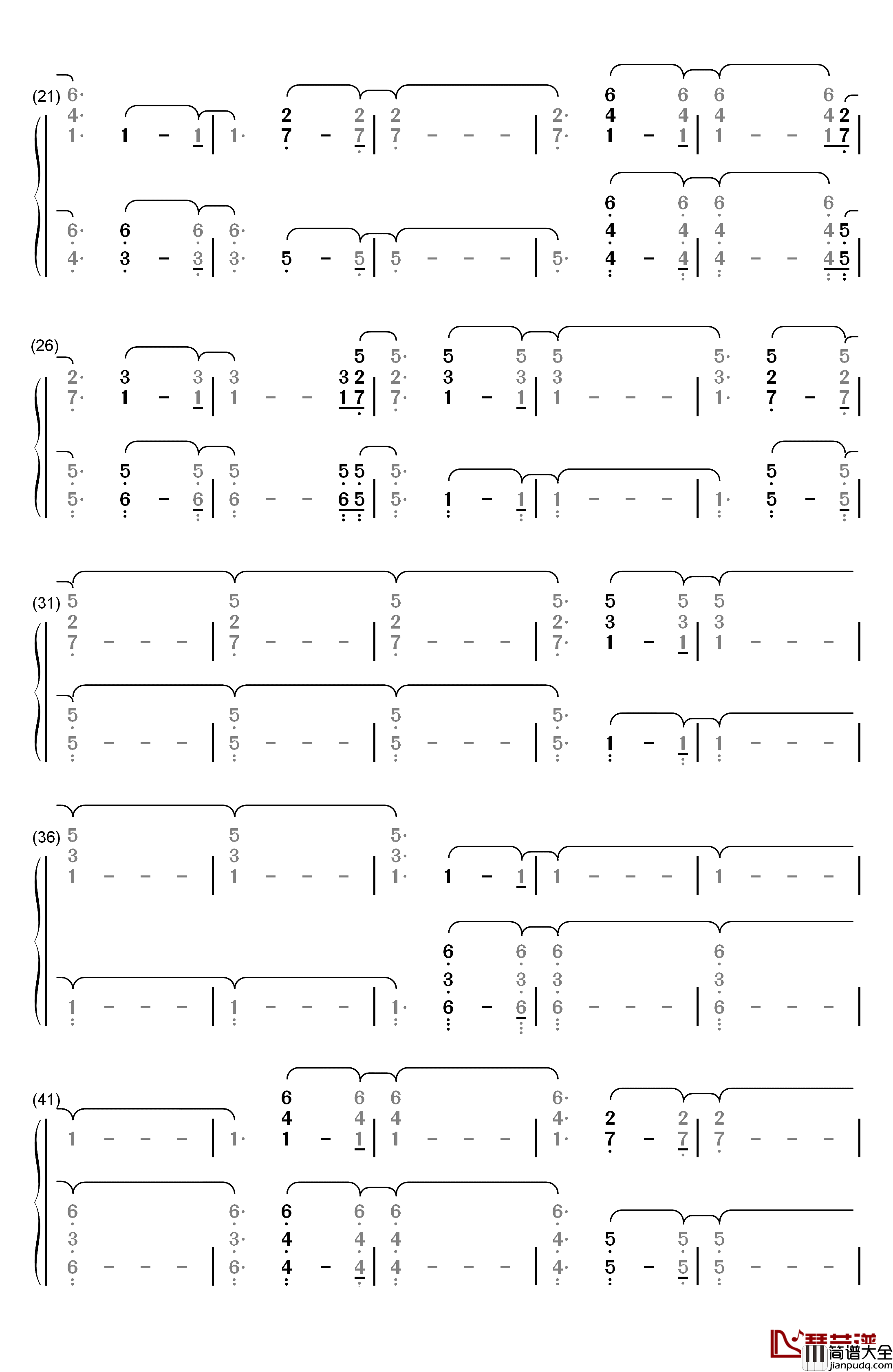 This_Is_Me钢琴简谱_数字双手_Keala_Settle