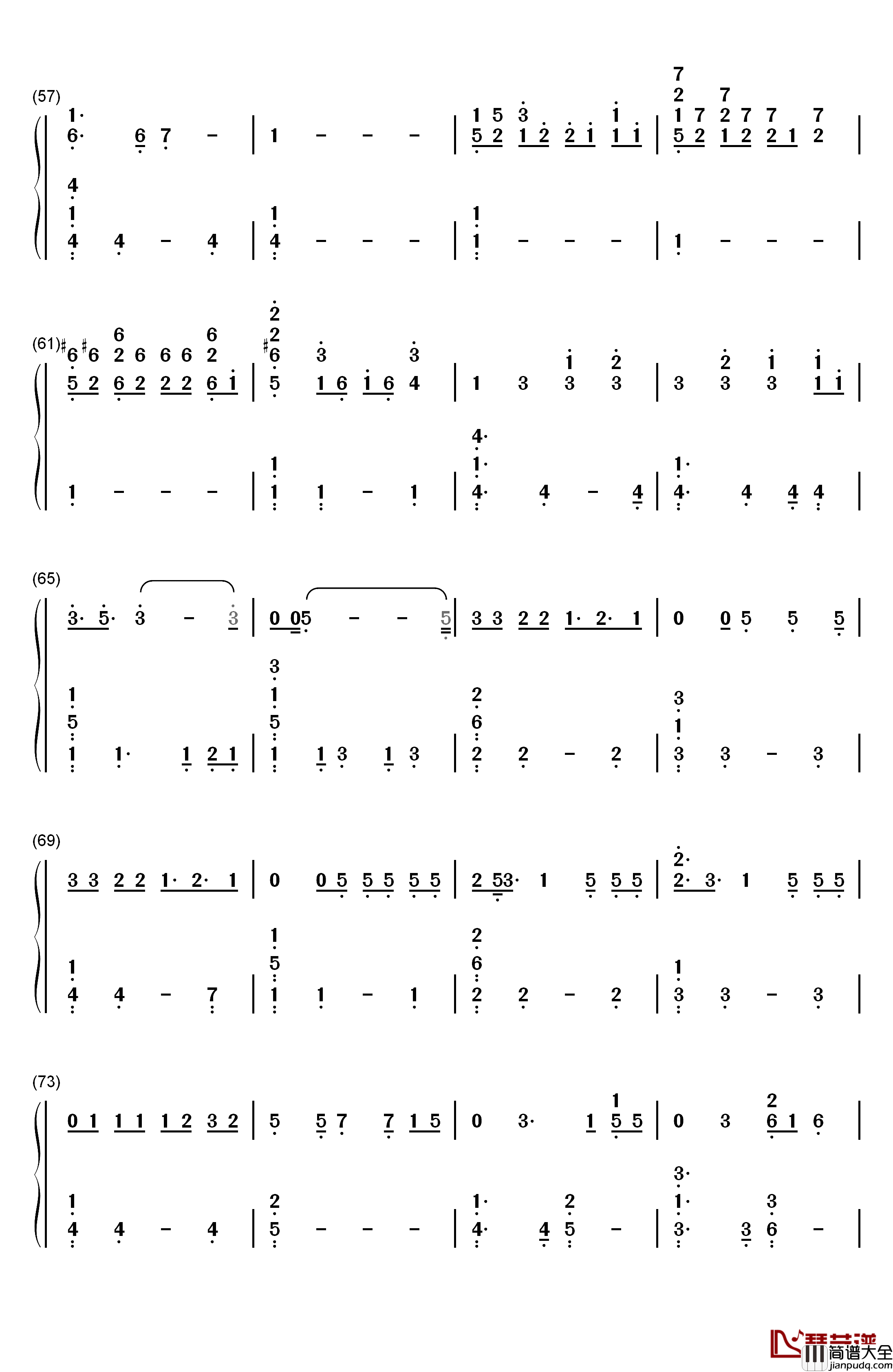 YES_or_YES钢琴简谱_数字双手_TWICE