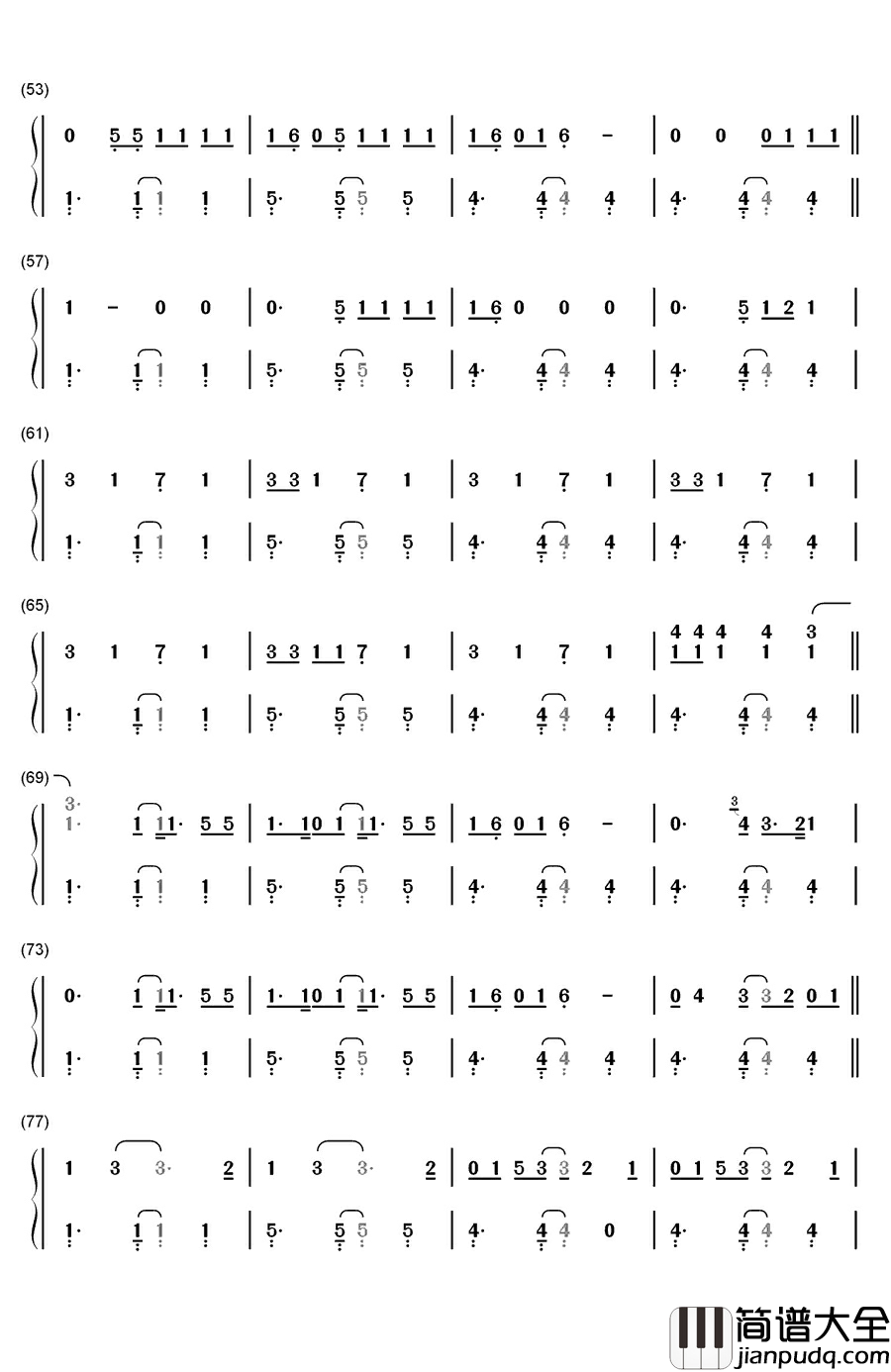 How_You_Get_The_Girl钢琴简谱_数字双手_Taylor_Swift