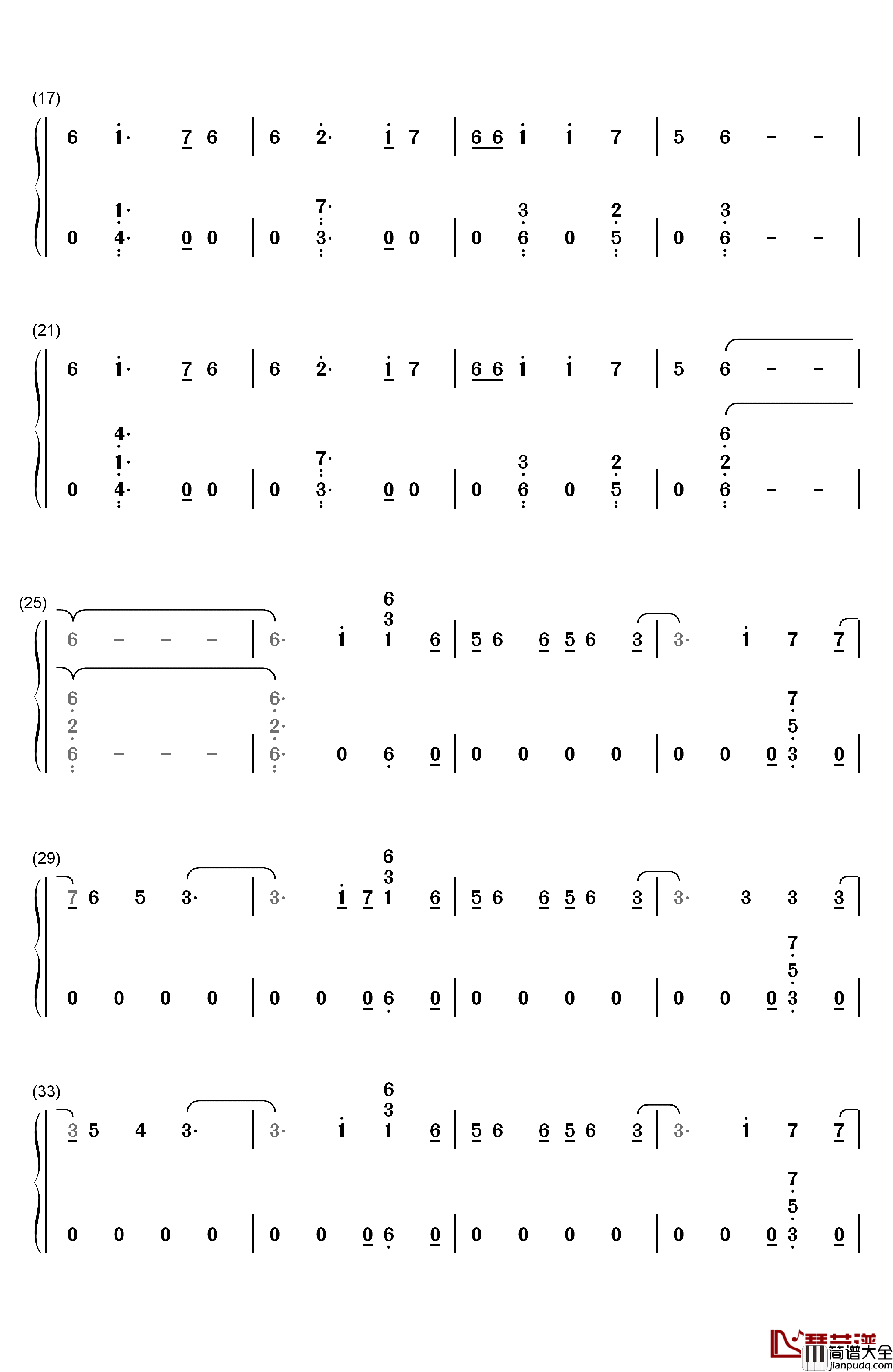 Hands_Of_Gold钢琴简谱_数字双手_Ed_Sheeran