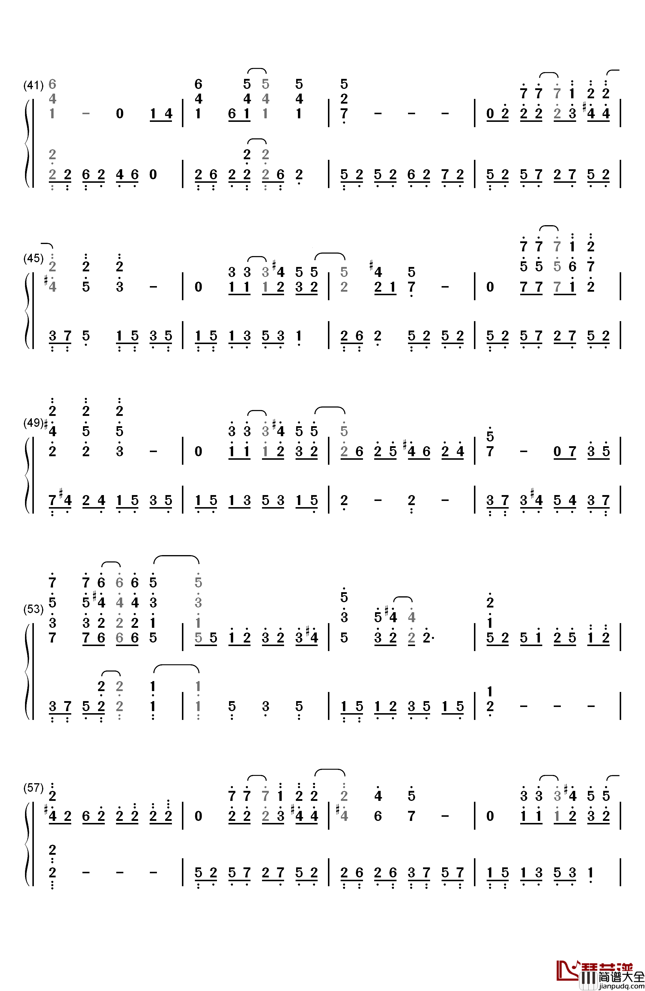 Angel_Eyes钢琴简谱_数字双手_Jim_Brickman