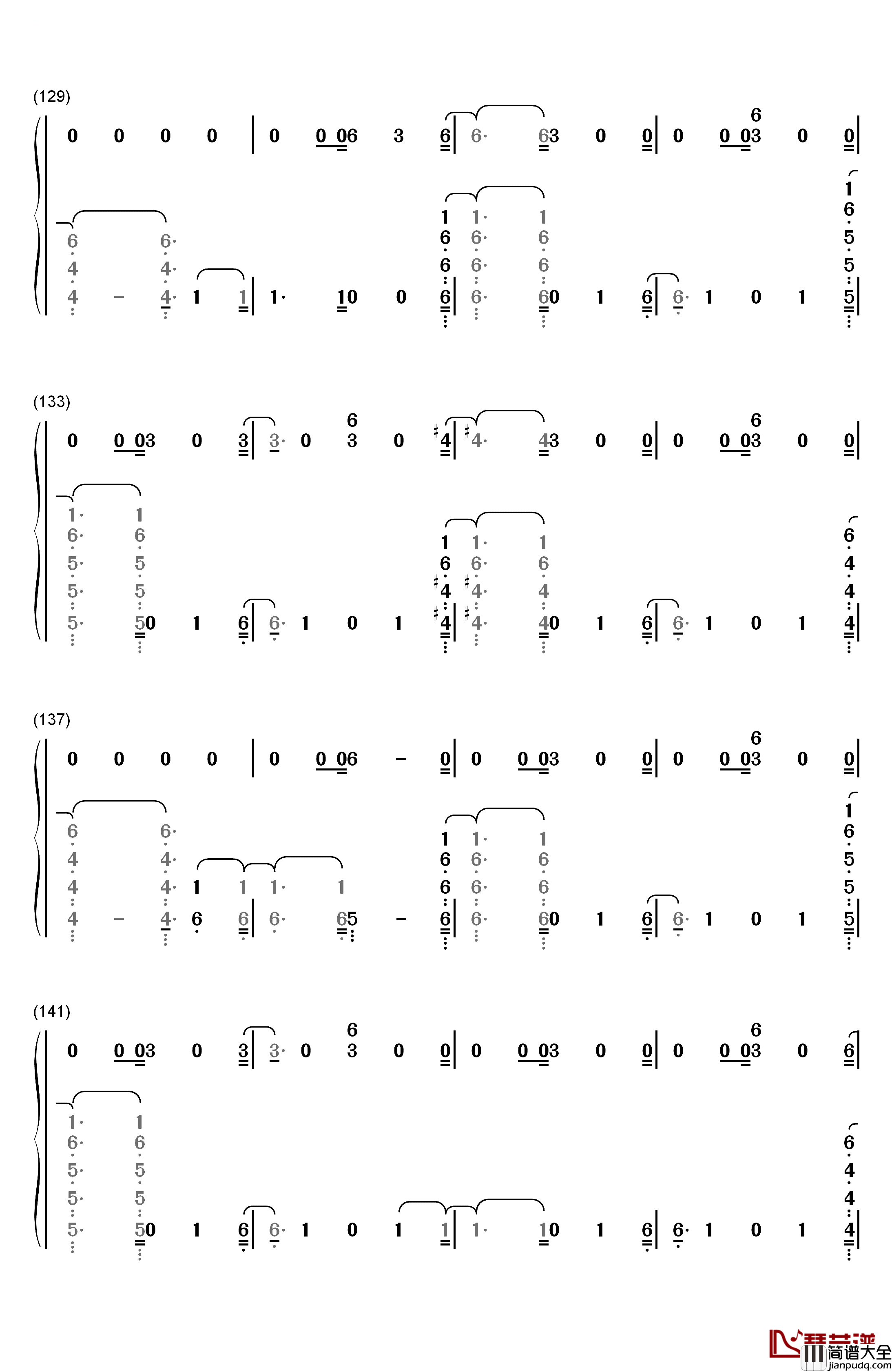 Sober钢琴简谱_数字双手_G_Eazy_Charlie_Puth