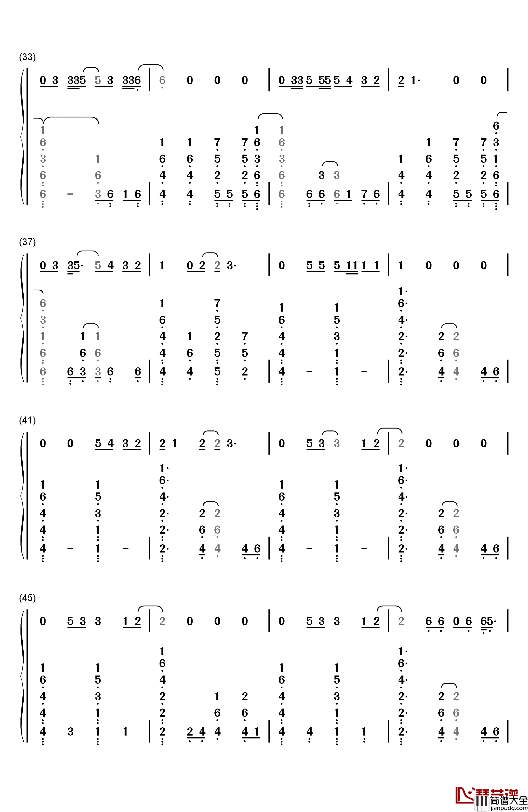 Running_Up_That_Hill钢琴简谱_数字双手_Kate_Bush