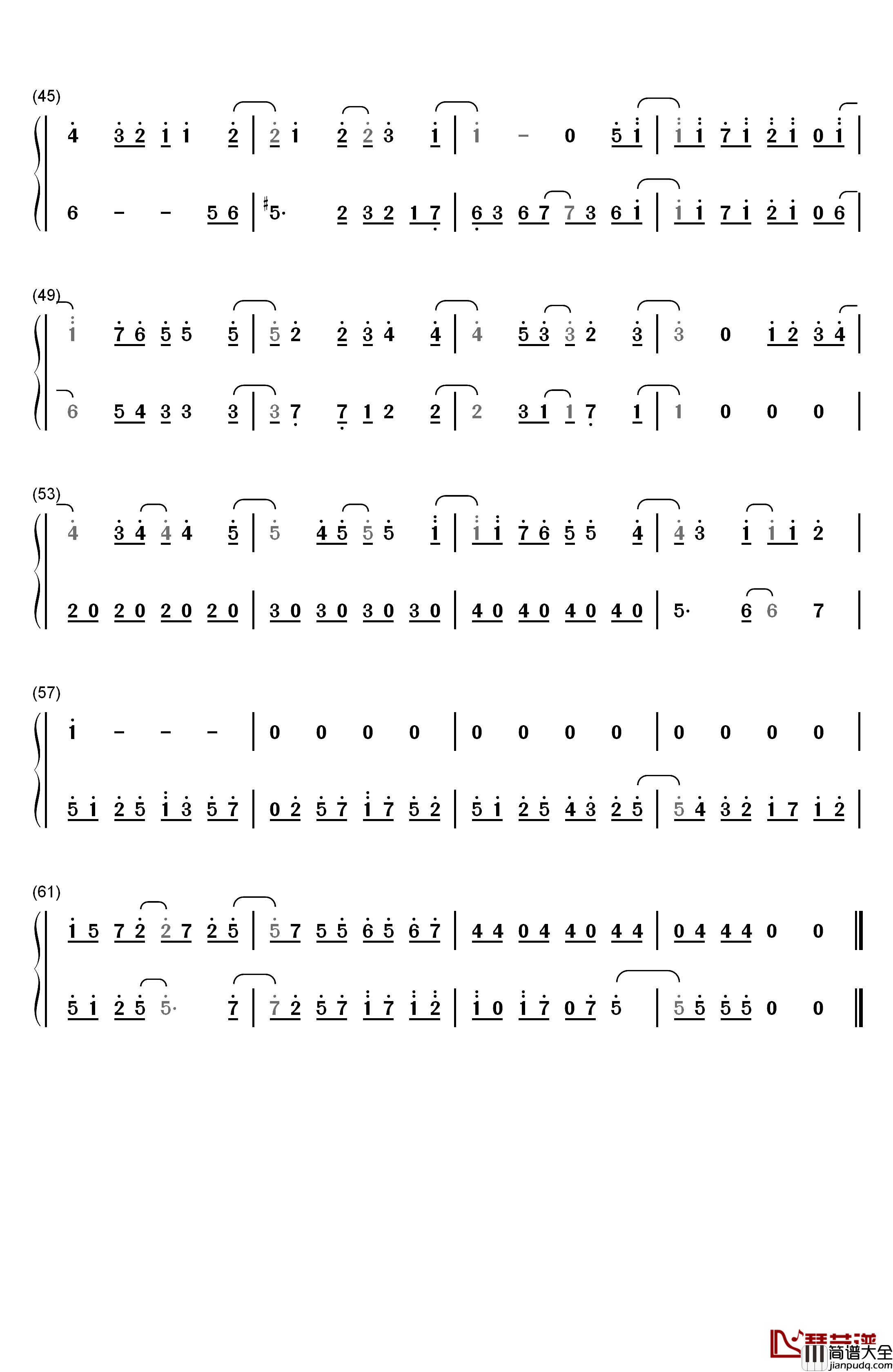 Shiny_Ray钢琴简谱_数字双手_YURiKA