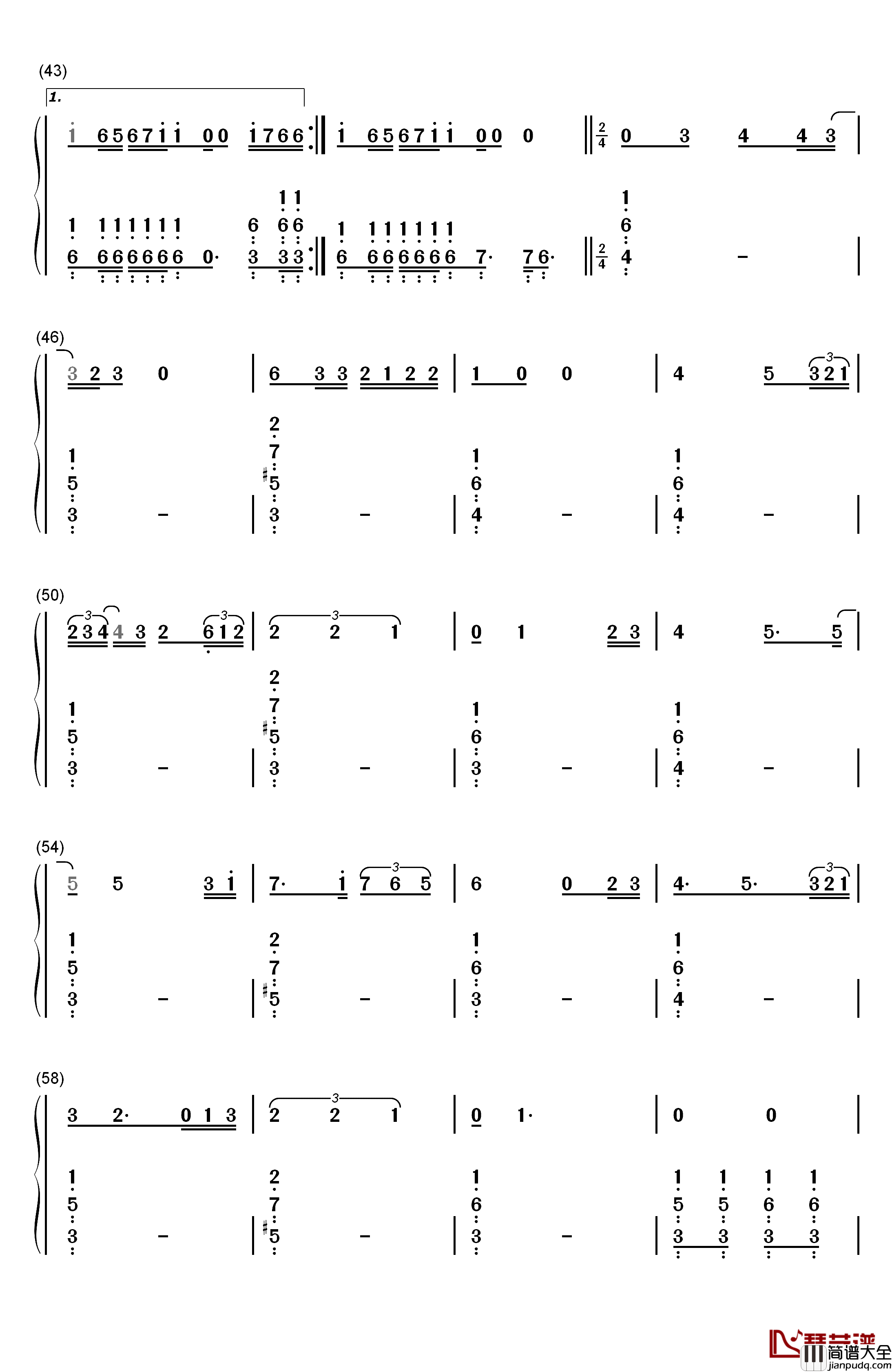 Take_Me_to_Church钢琴简谱_数字双手_Hozier