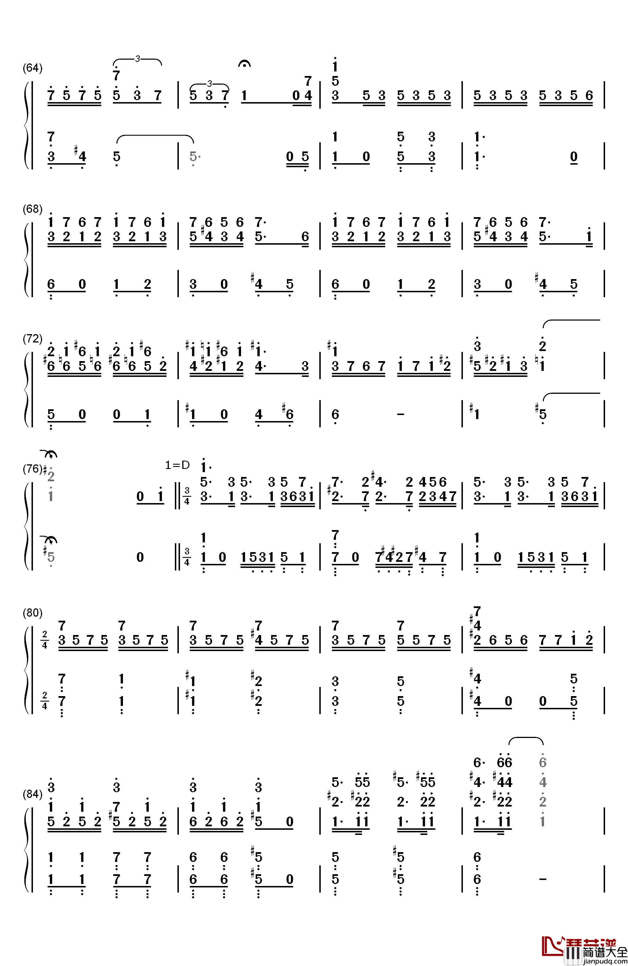 What's_This钢琴简谱_数字双手_Danny_Elfman