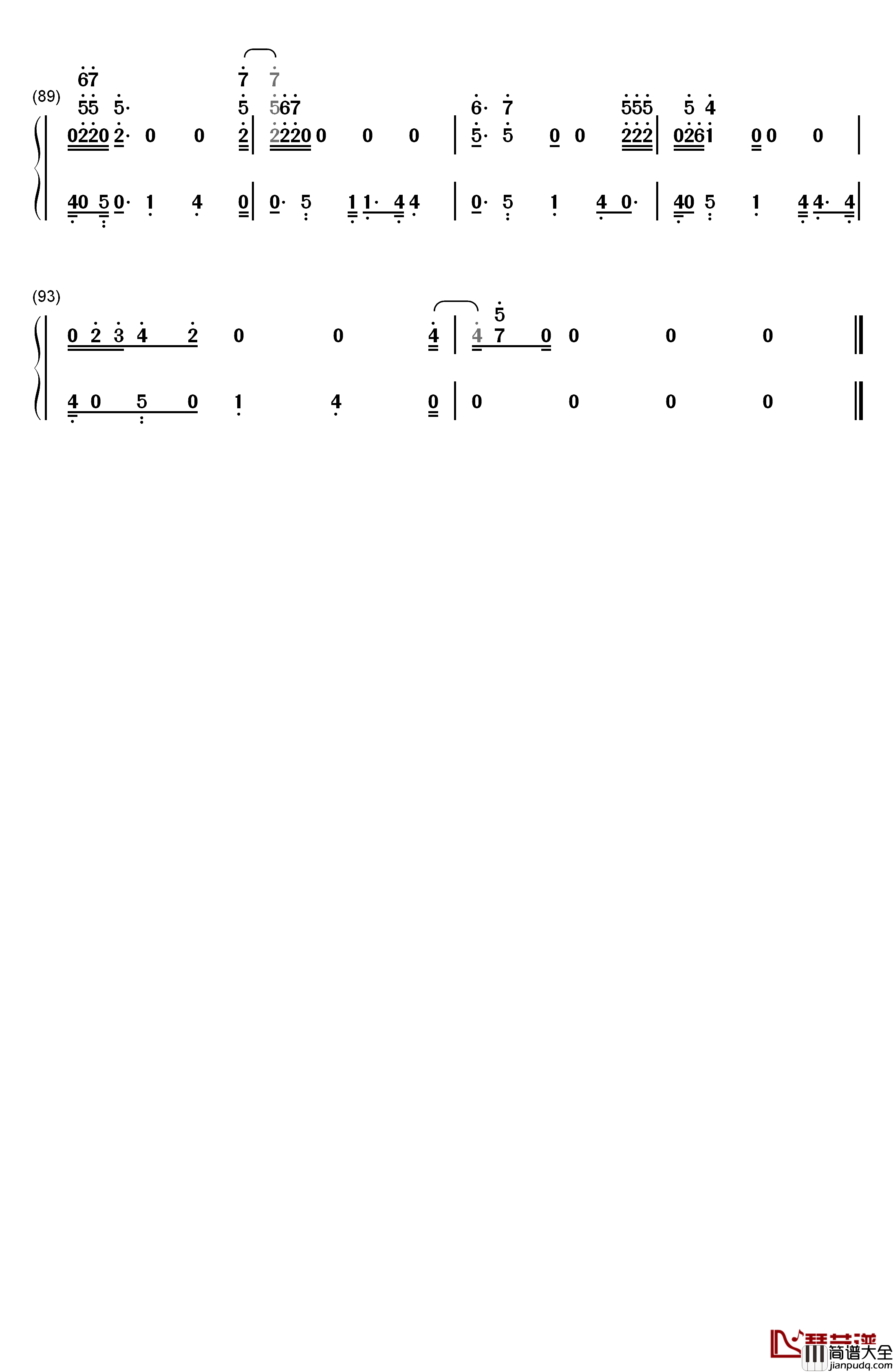 Yellow_Light钢琴简谱_数字双手_Pharrell_Williams