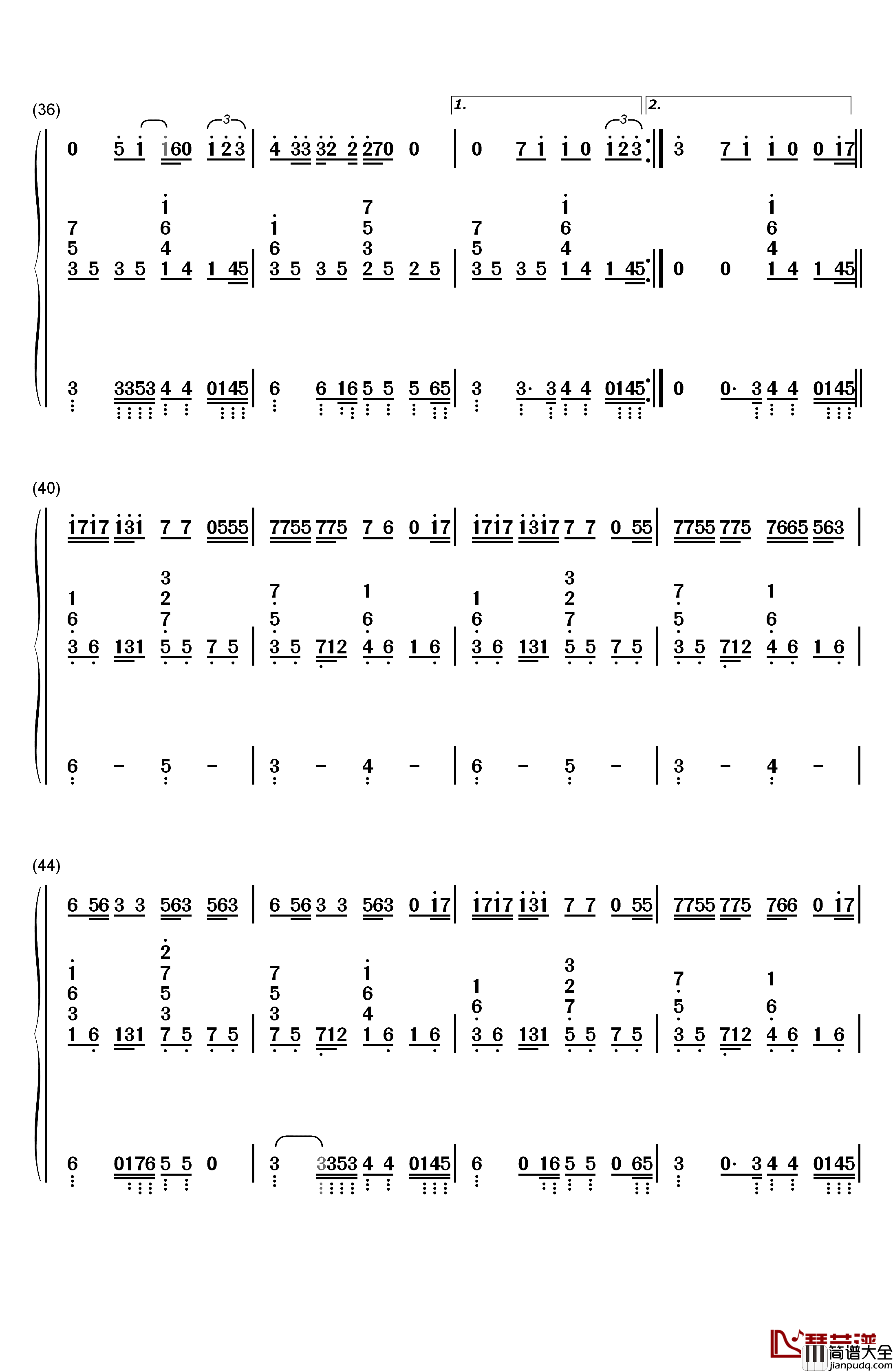 Let_Me_Down_Slowly钢琴简谱_数字双手_Alec_Benjamin