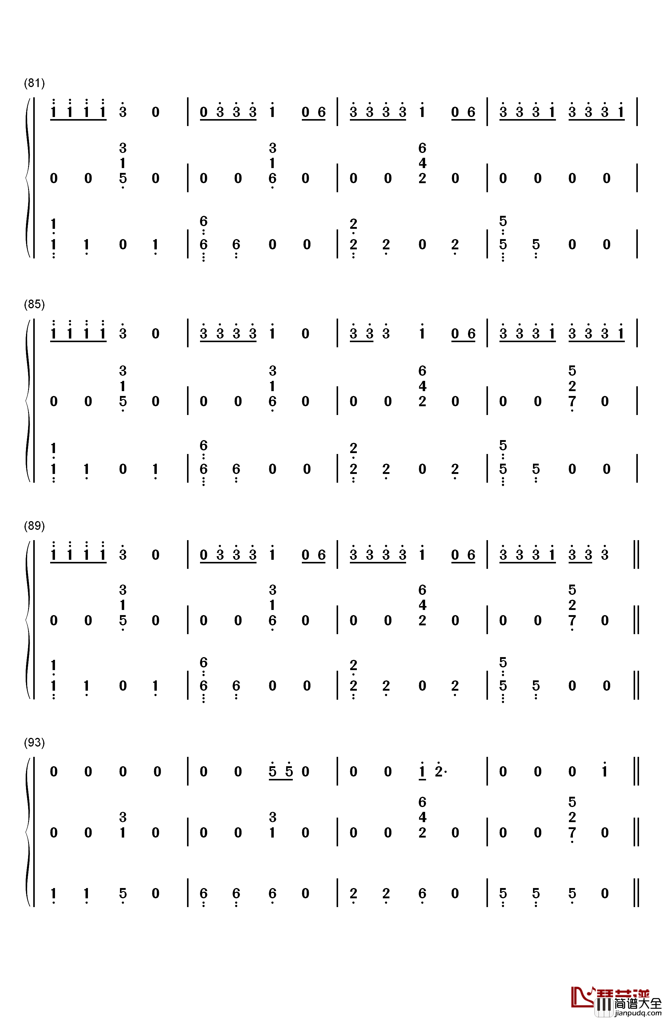 Anxiety钢琴简谱_数字双手_Julia_Michaels_Selena_Gomez