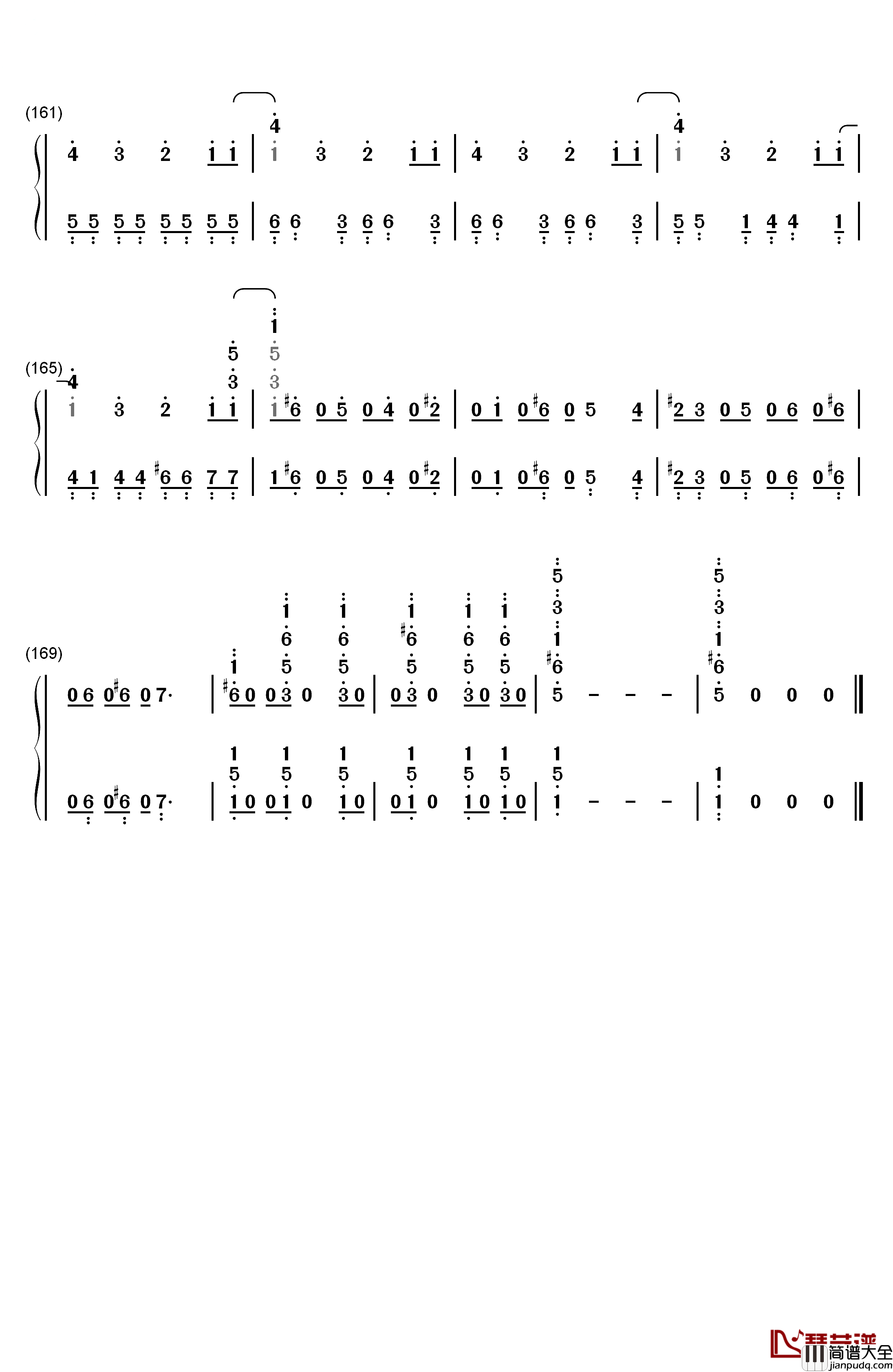 You_Can't_Stop_The_Beat钢琴简谱_数字双手_Marc_Shaiman