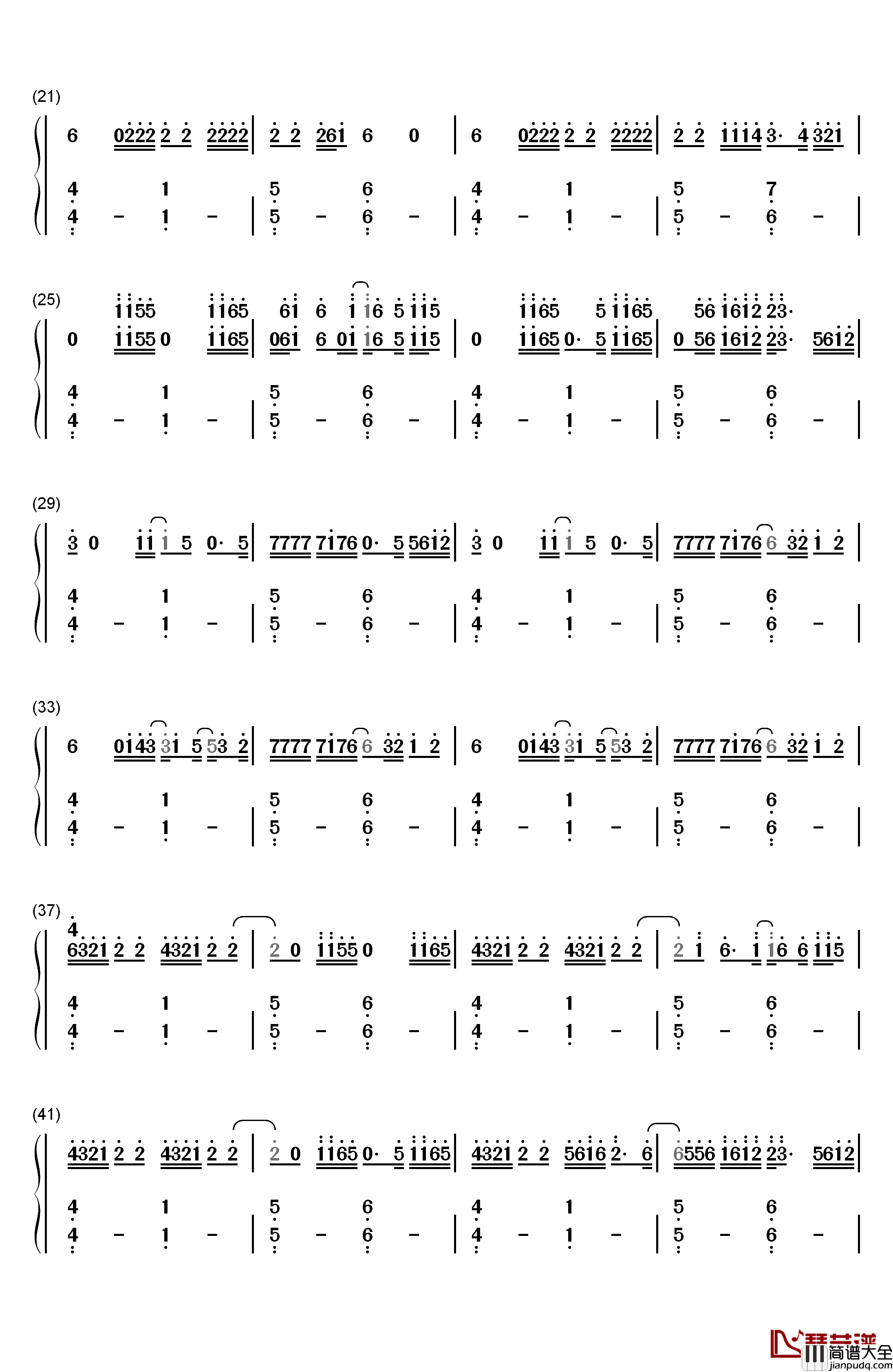 I_Don't_Wanna_Live_Forever钢琴简谱_数字双手_Zayn_Taylor_Swift