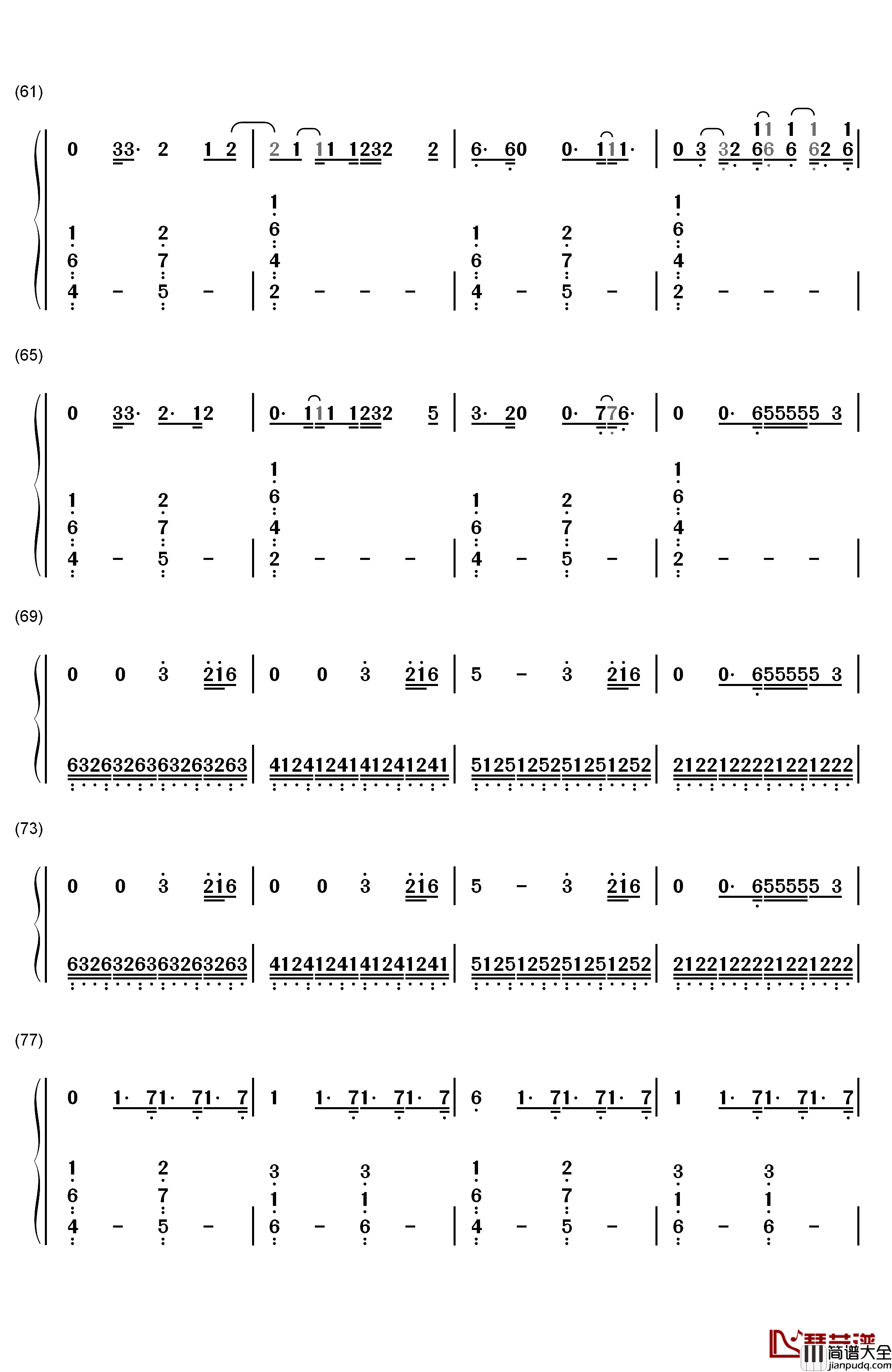 Bloodstream钢琴简谱_数字双手_Ed_Sheeran