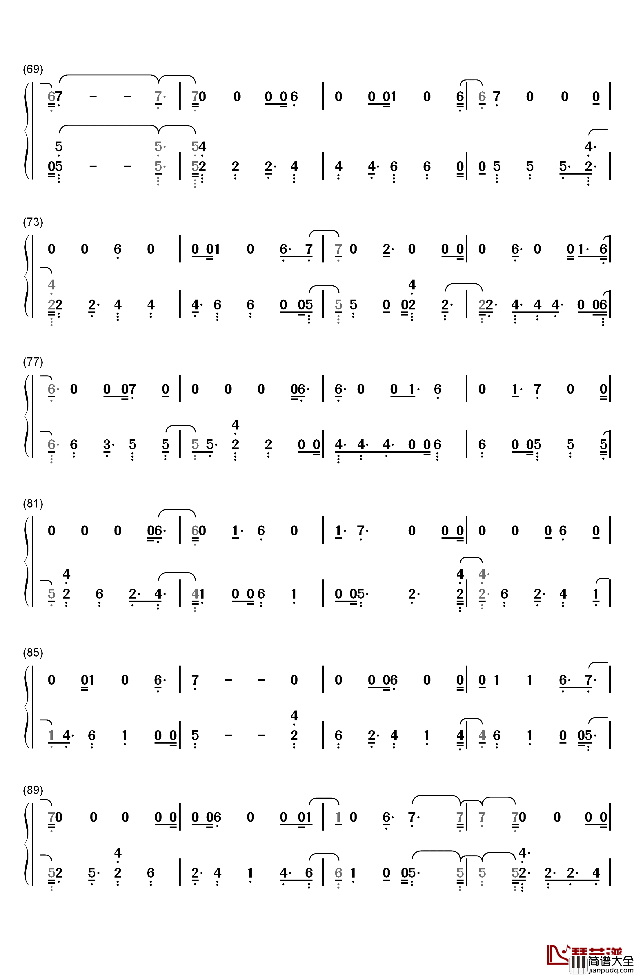 Answerphone钢琴简谱_数字双手_Banx_&_Ranx_Ella_Eyre_Yxng_Bane