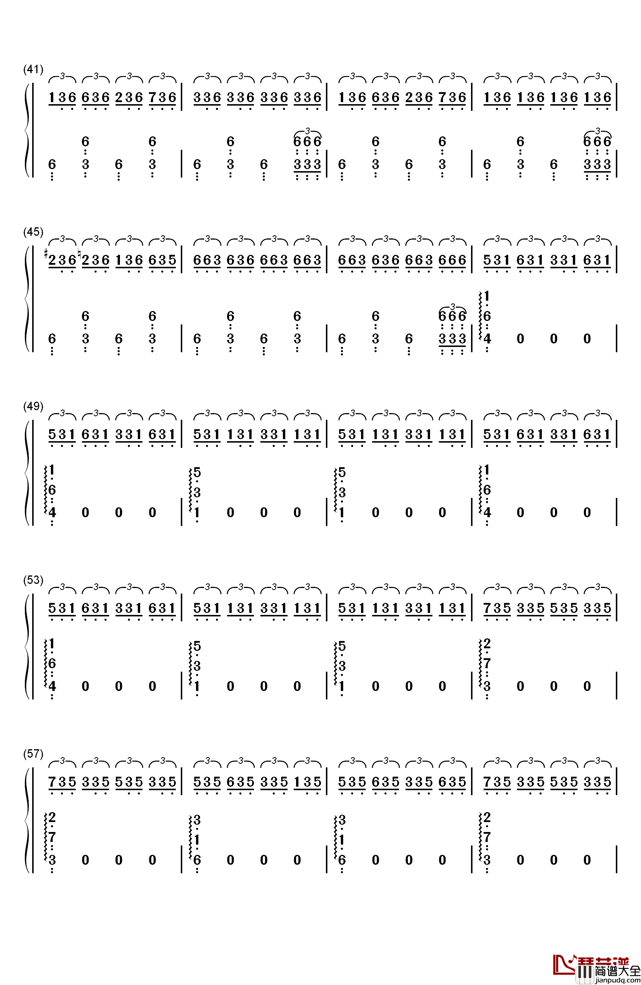 The_Last_of_Us钢琴简谱_数字双手_Gustavo_Santaolalla