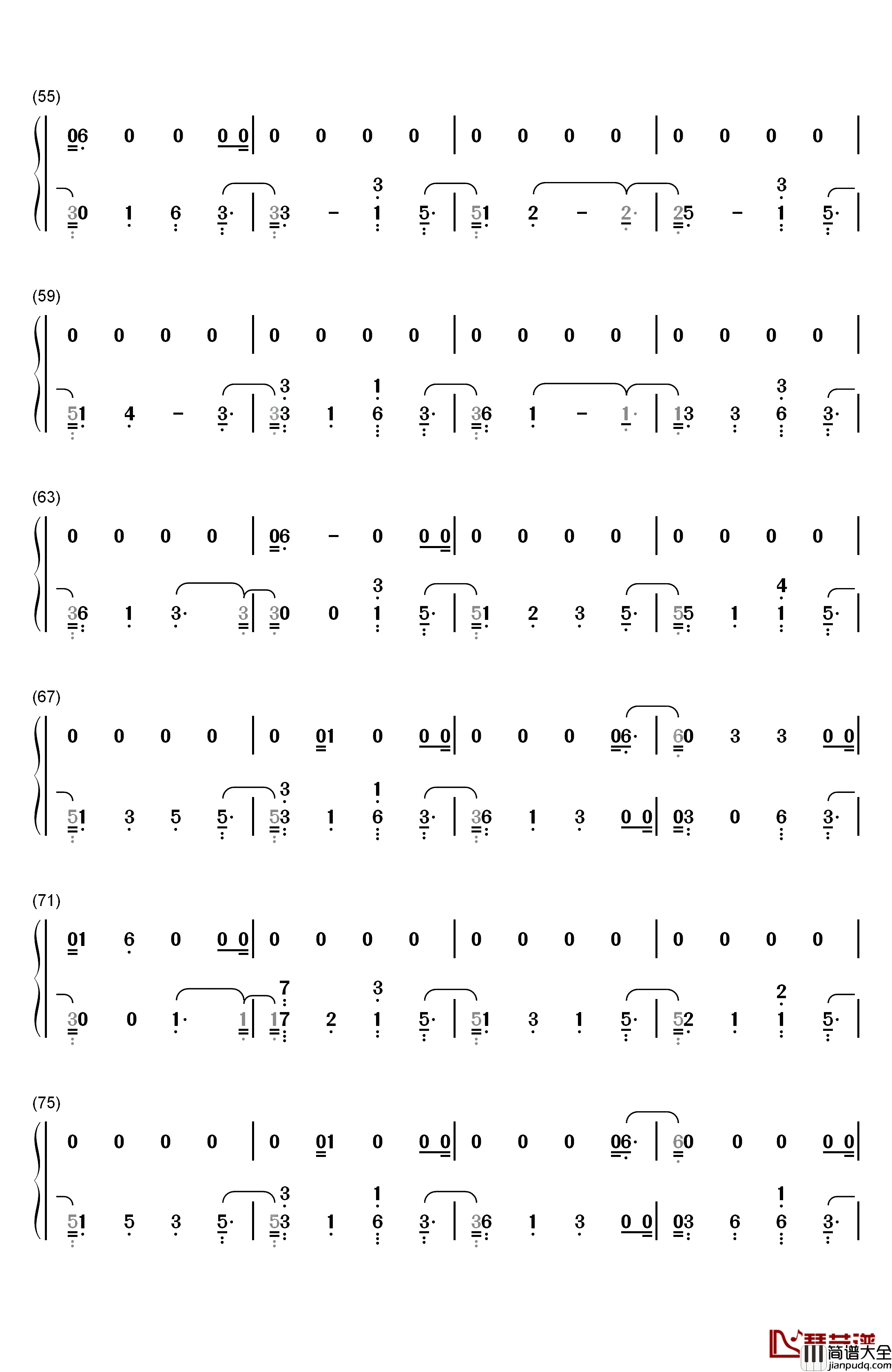 Girls钢琴简谱_数字双手_Rita_Ora