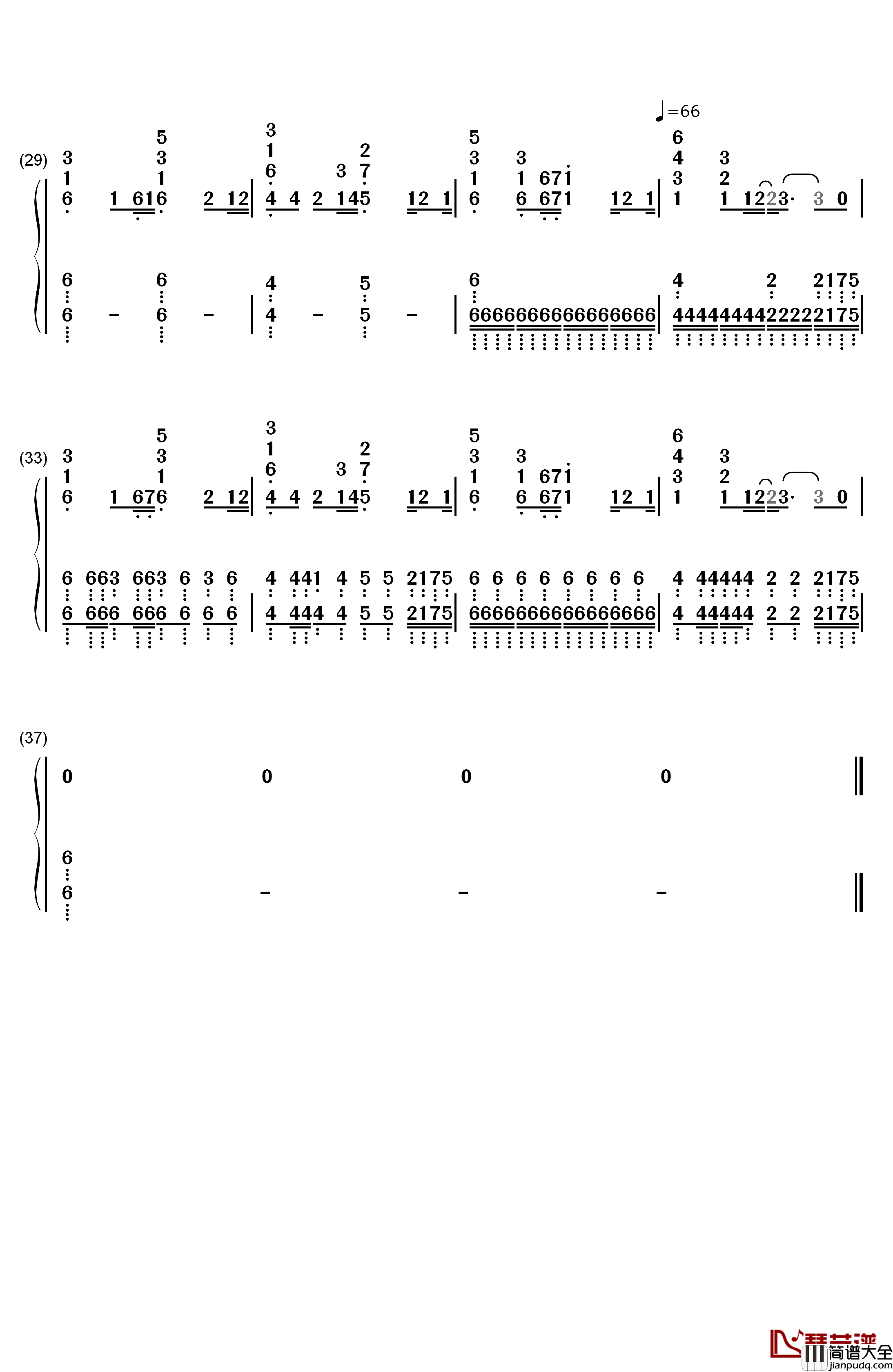 R.I.P.钢琴简谱_数字双手_Rita_Ora_ft._Tinie_Tempah