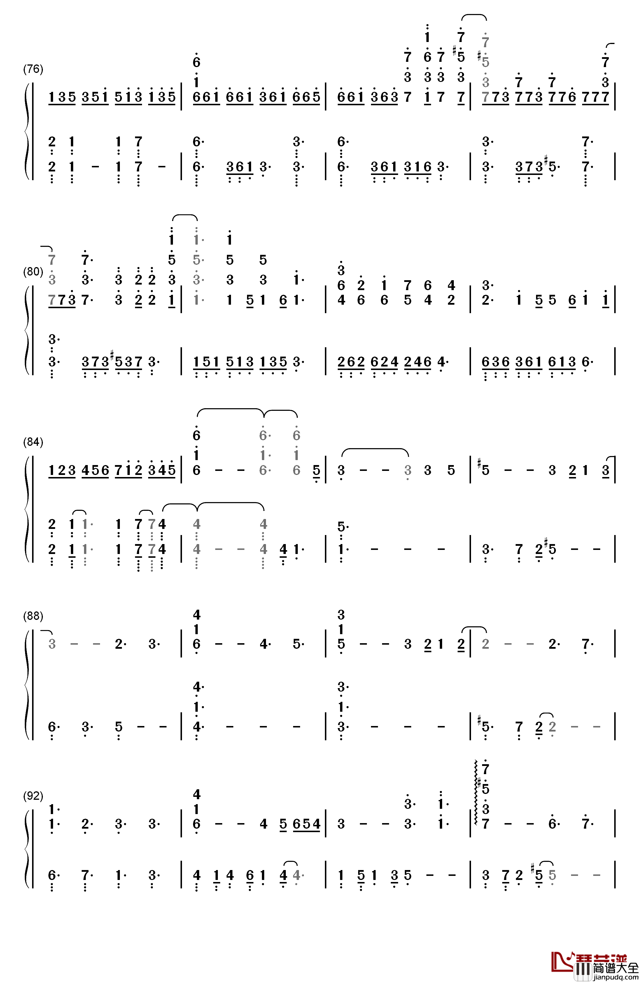 Shape_of_You钢琴简谱_数字双手_Ed_Sheeran