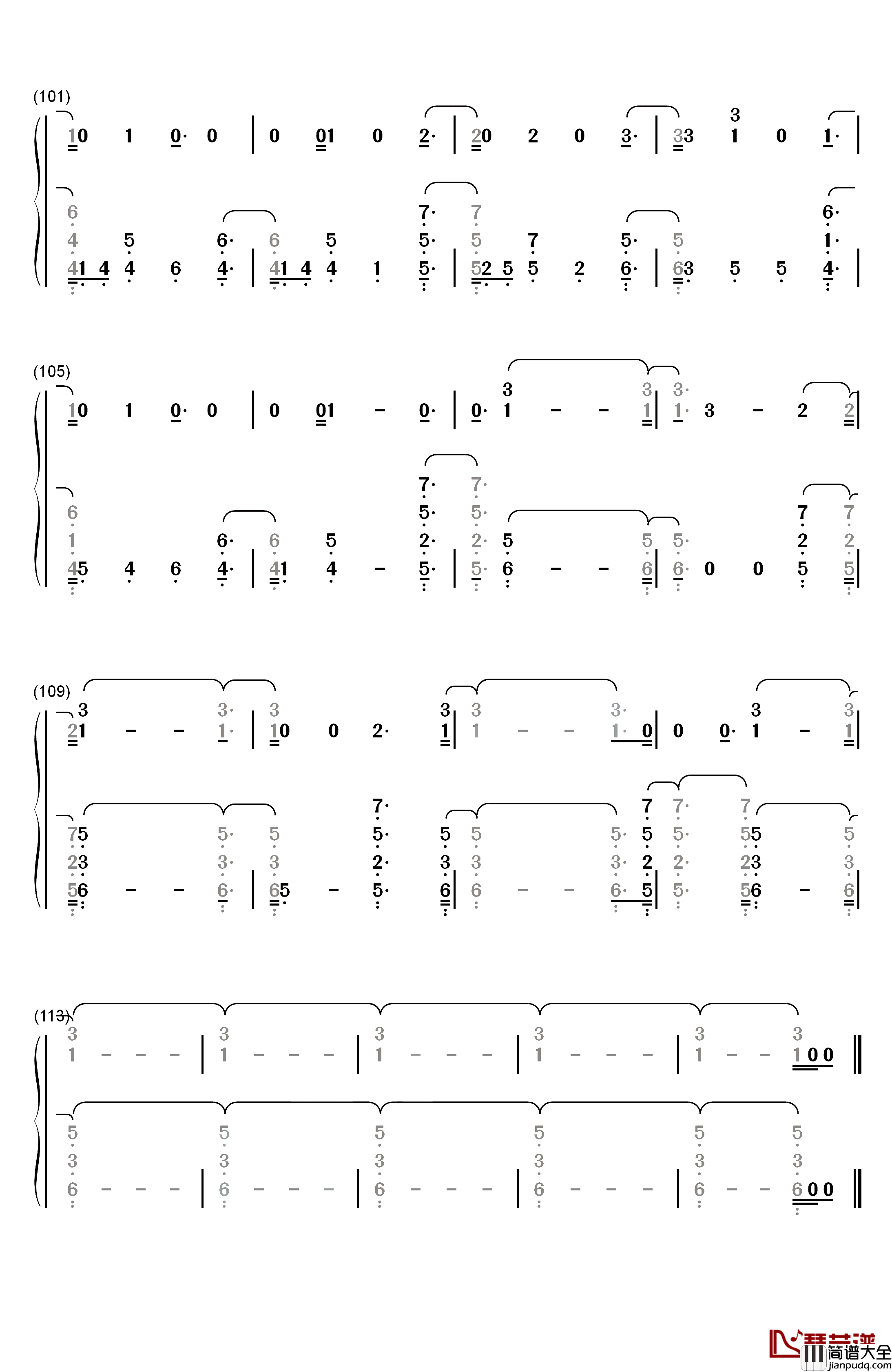 Wild_Love钢琴简谱_数字双手_James_Bay