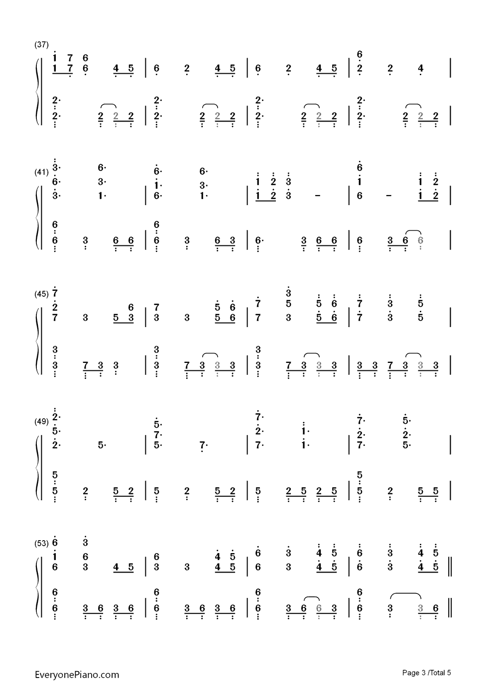 冰与火之歌钢琴简谱_数字双手_Ramin_Djawadi